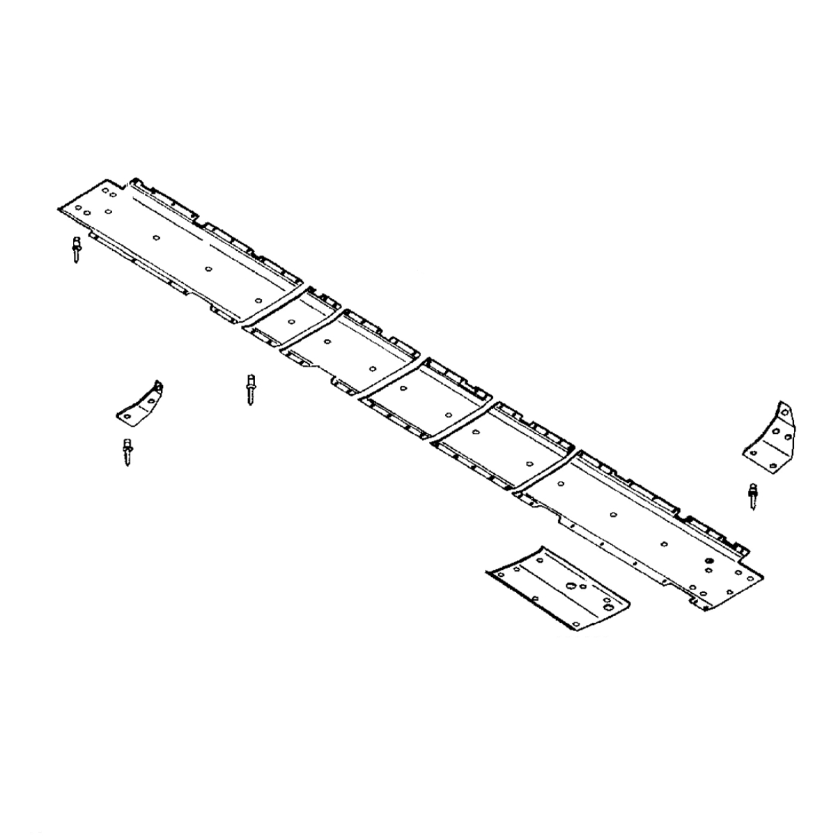John Deere Complete Poly Skid Shoes Kit, 25 Feet - AH201516