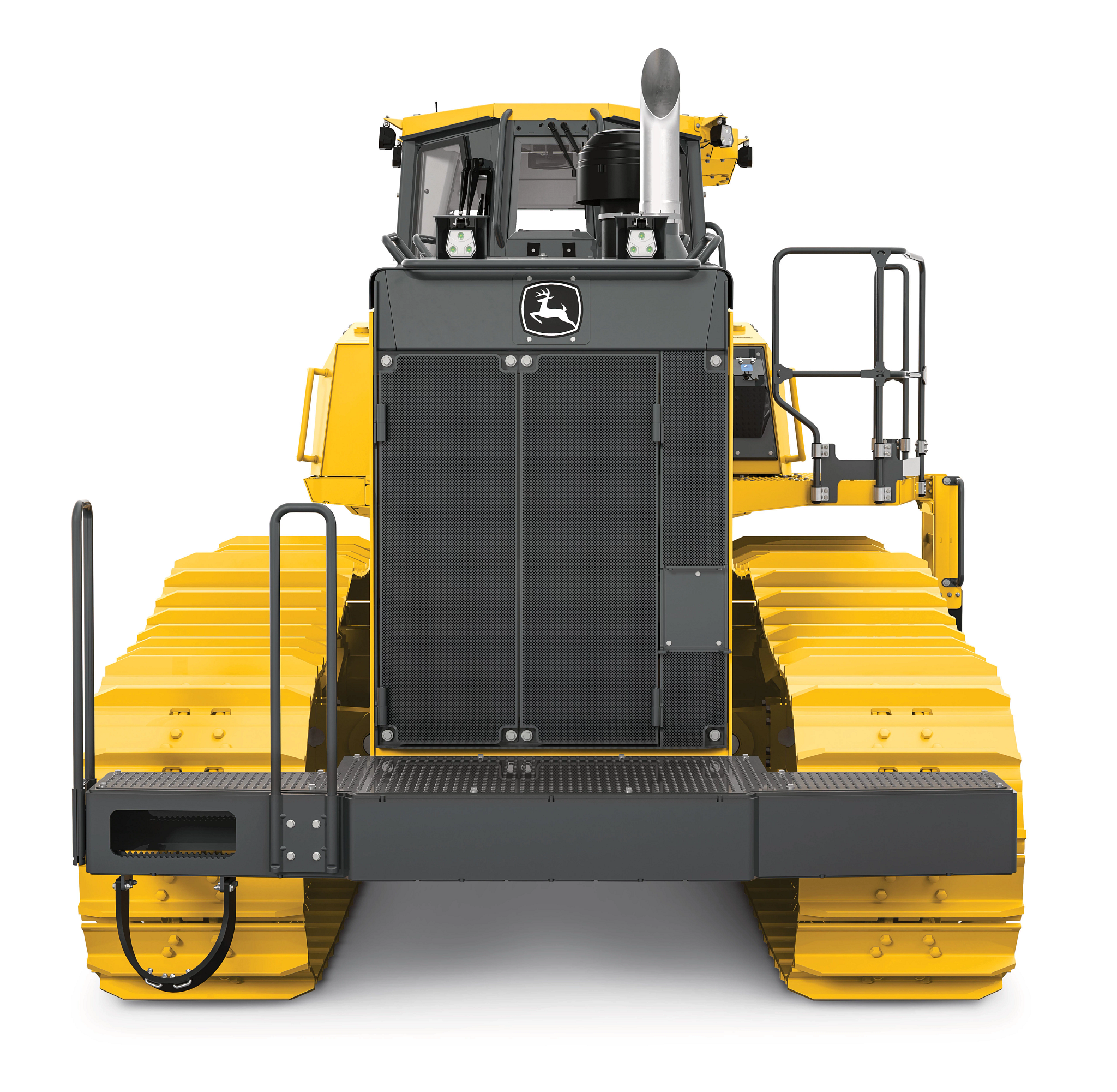 Rear view of a 220PL construction crawler dozer- pipelayer
