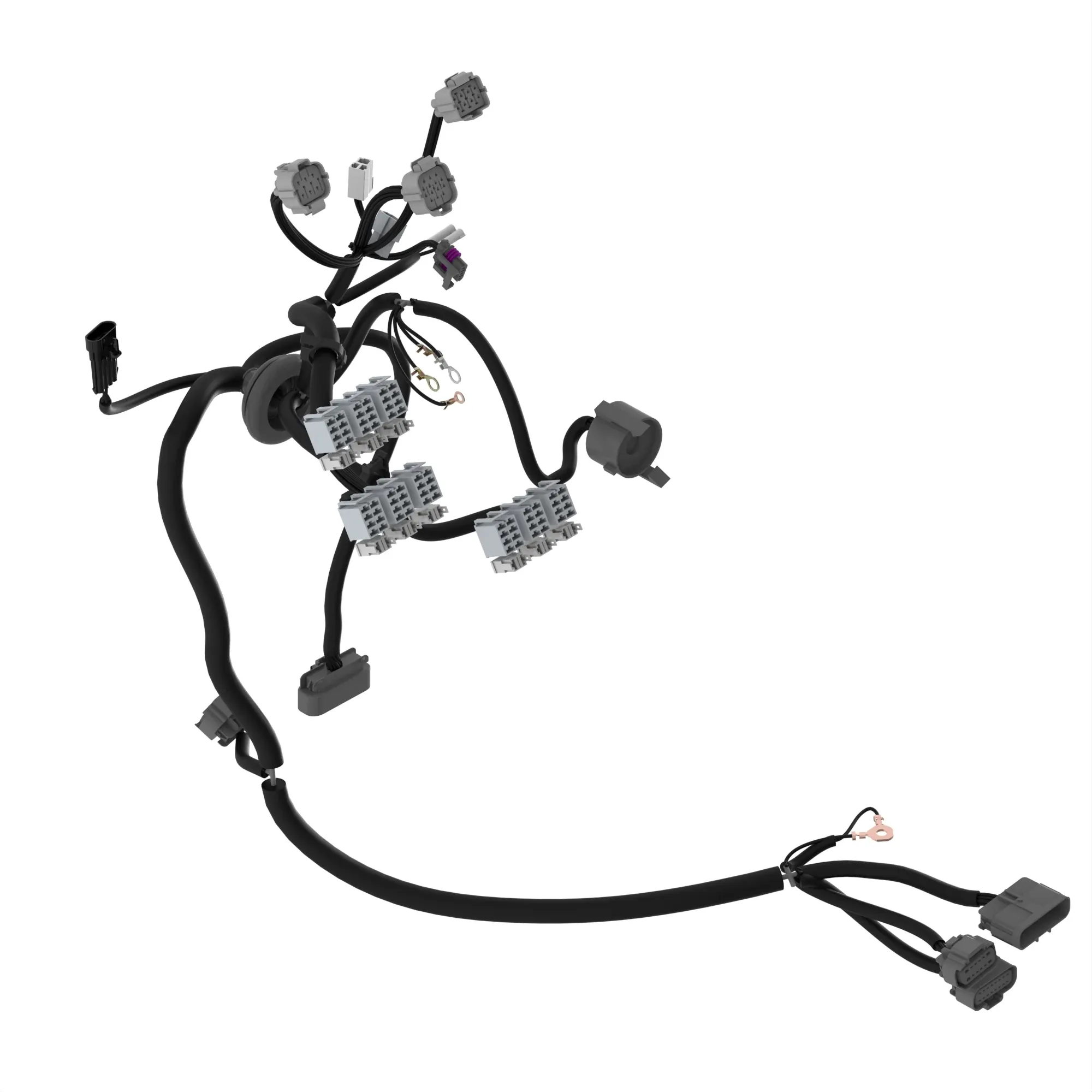 Cab Wiring Harness PTE, FRONT CONTROL, DRY CLUTCH