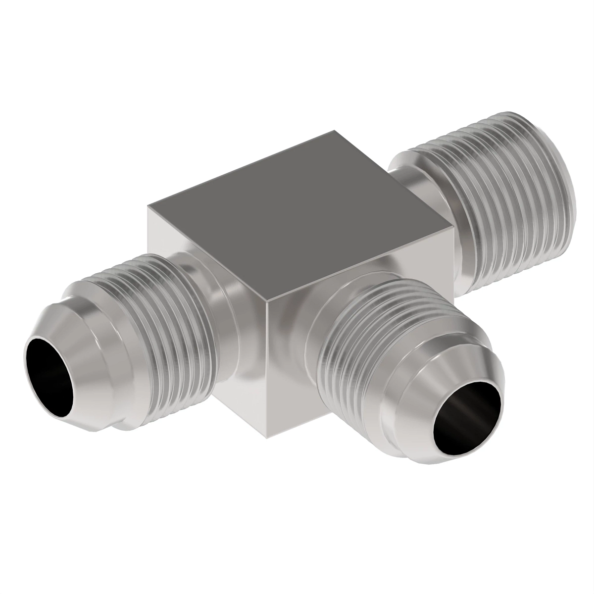 Tee Fitting, -6 Male JIC / -6 Male