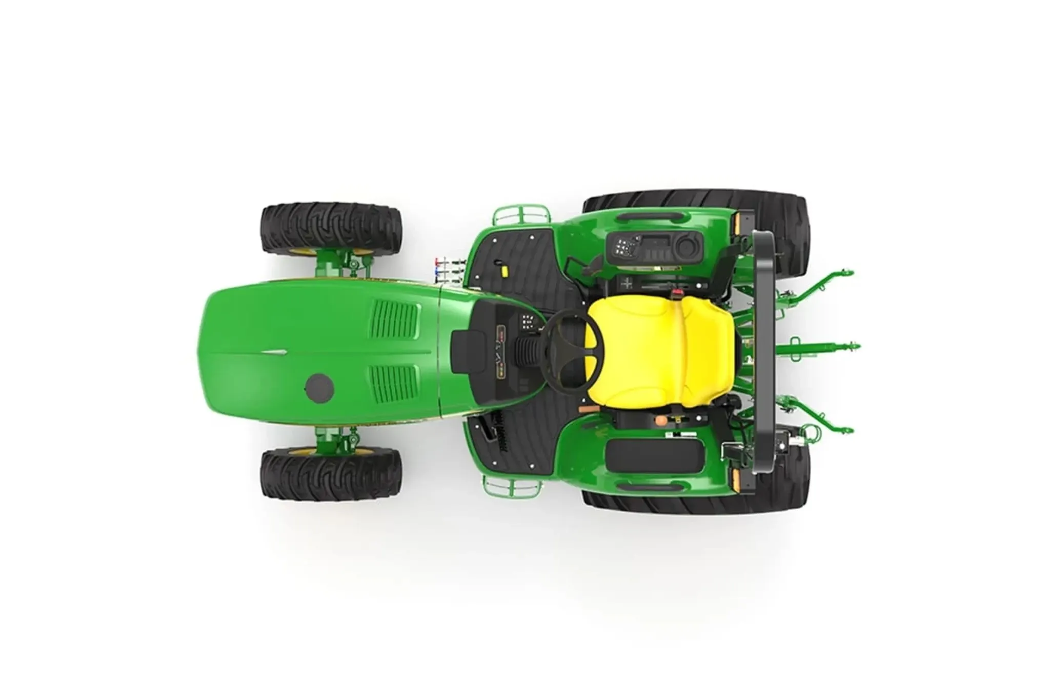 Studio image with a top view of 3046R Compact Tractor