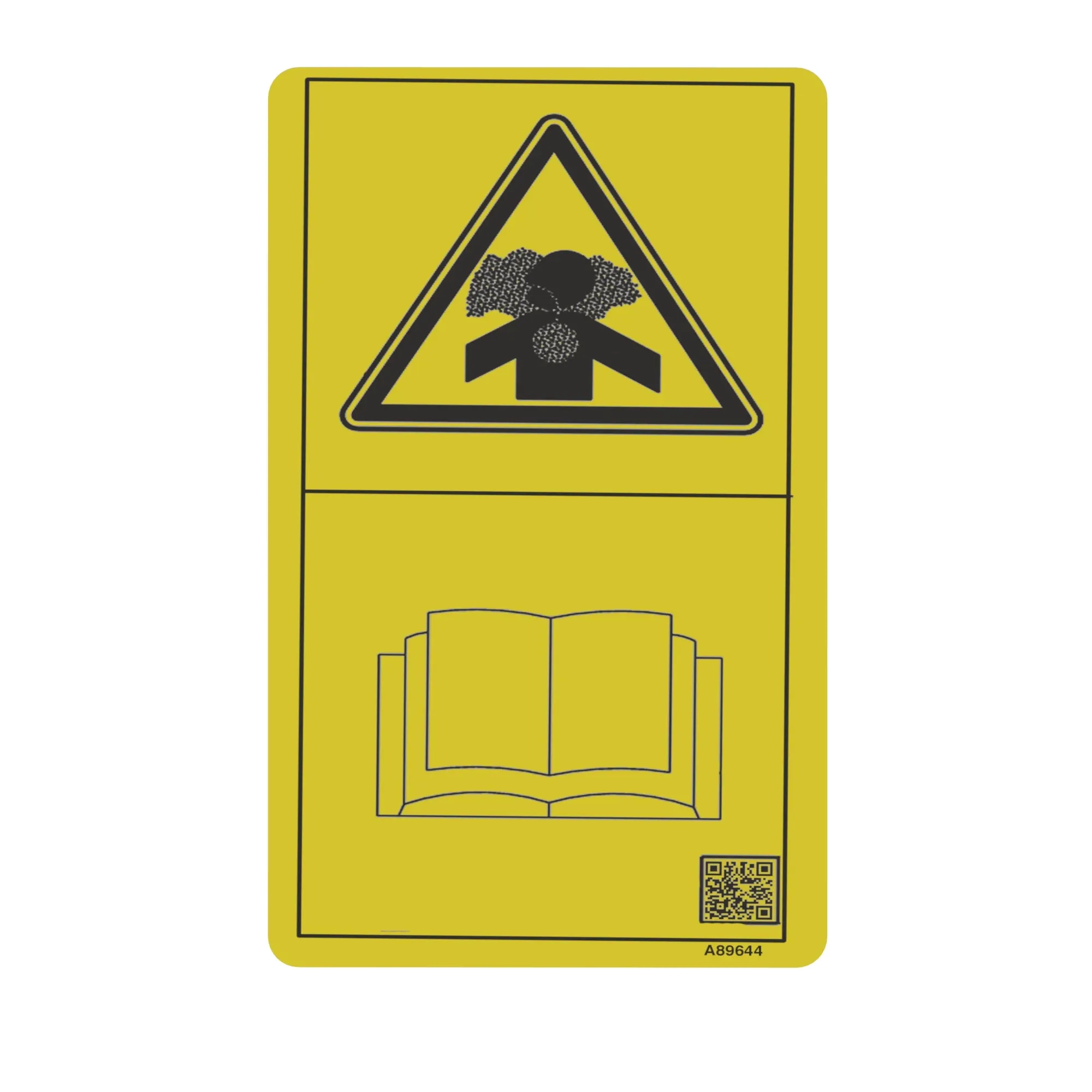 John Deere Inhale Risk, Text Free Label - A89644