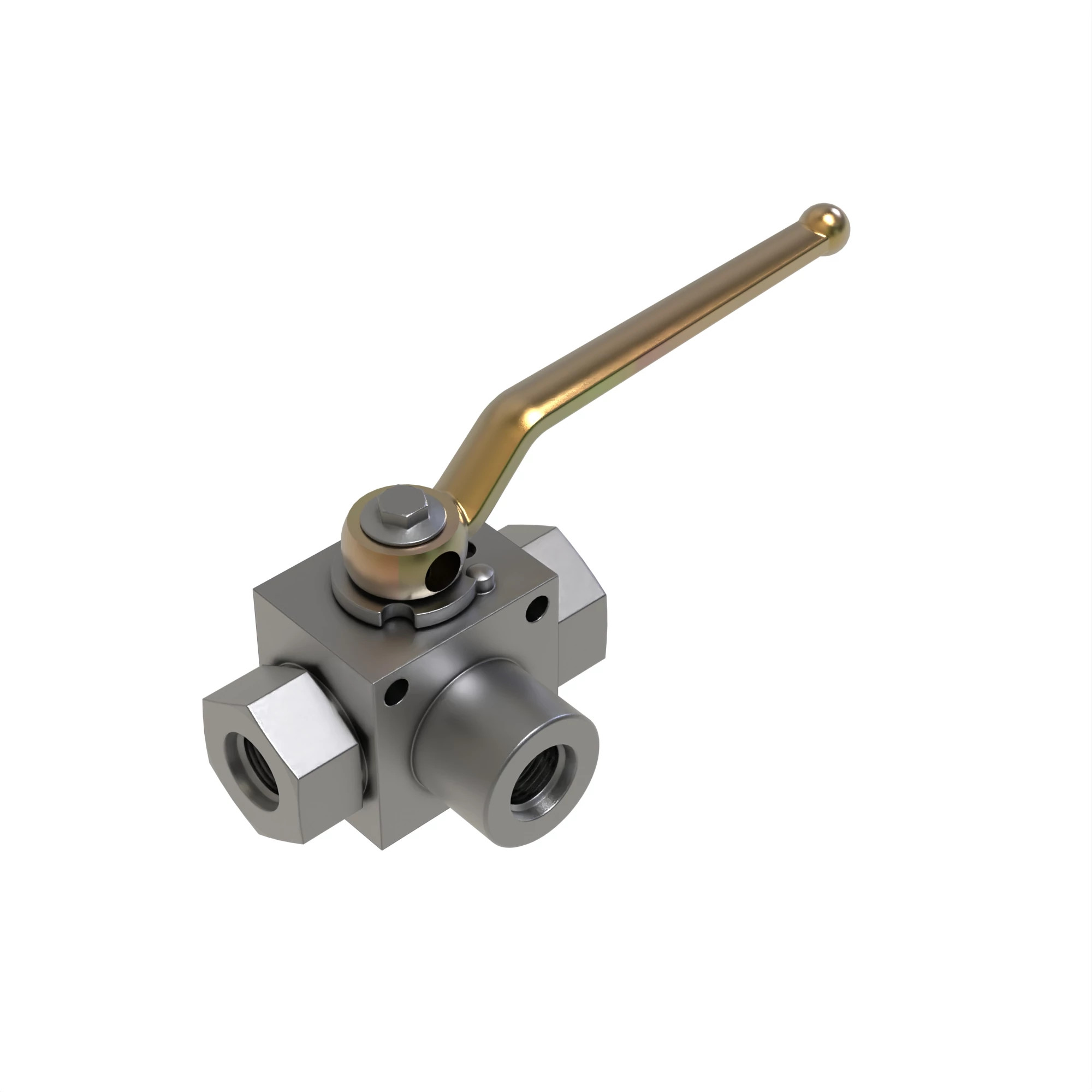 HAND OPERATED VALVE, (3-WAY, 2 POSI