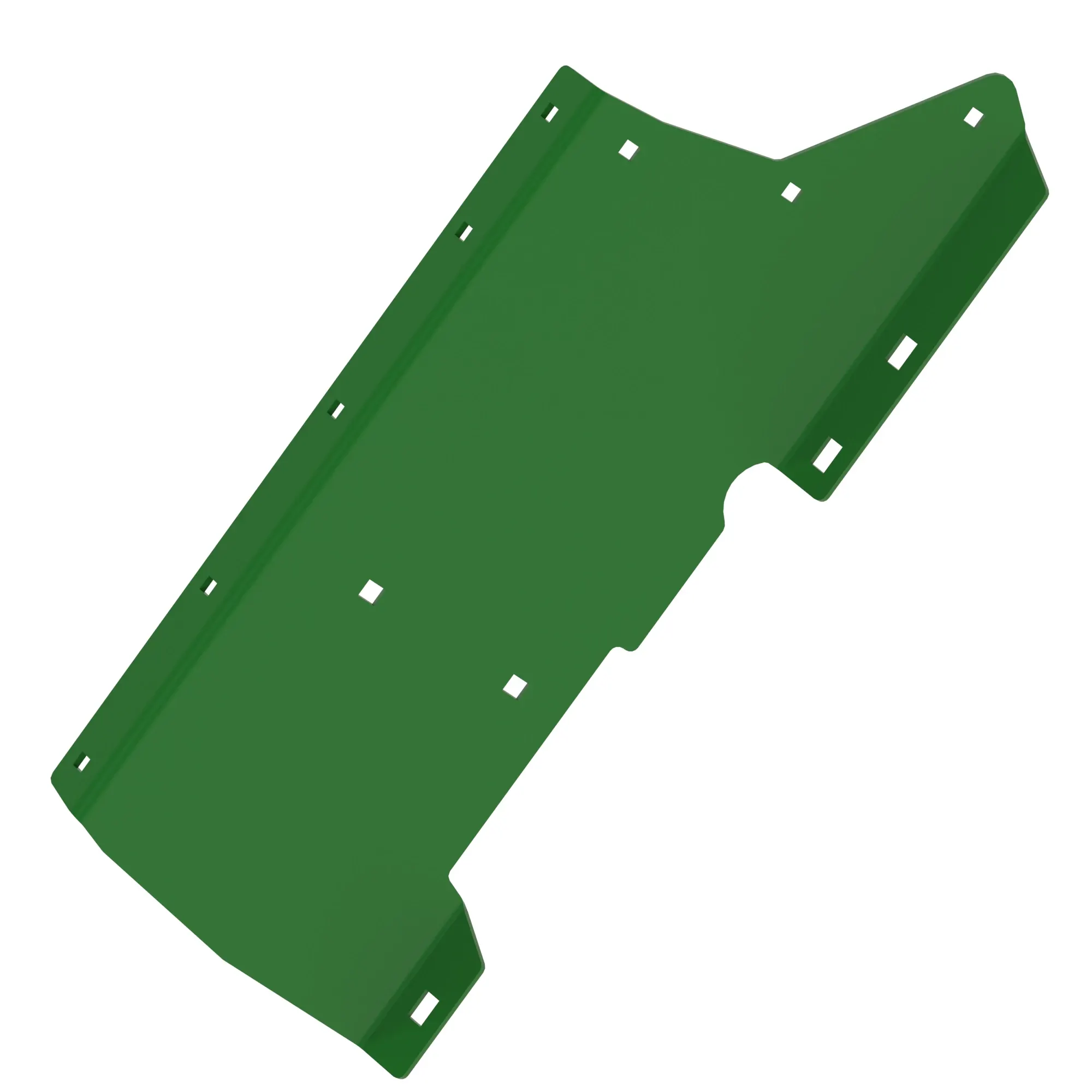 Left Upper (Brown) Centerfeed Crop Deflector