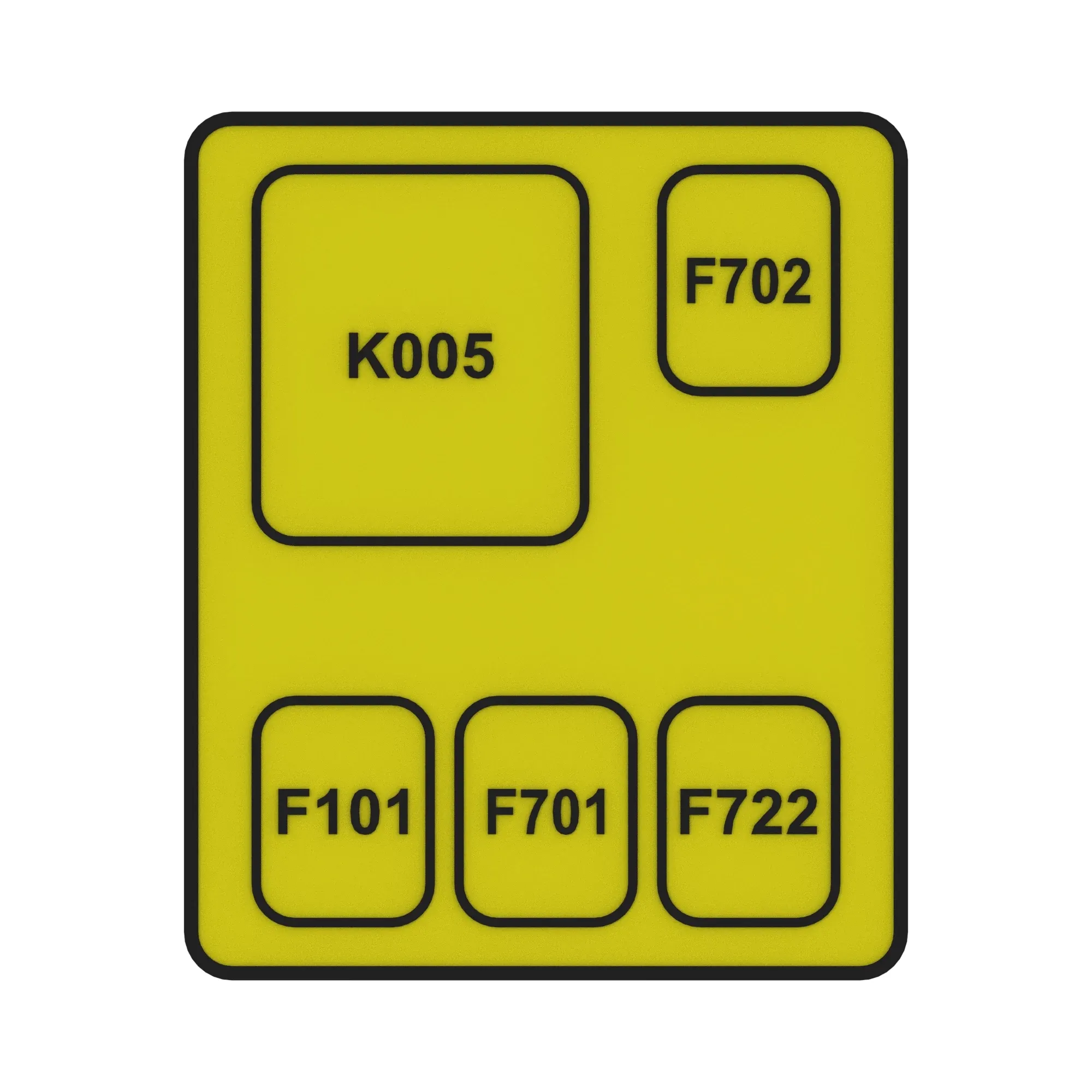 John Deere Engine Load Center Label - HXE130106