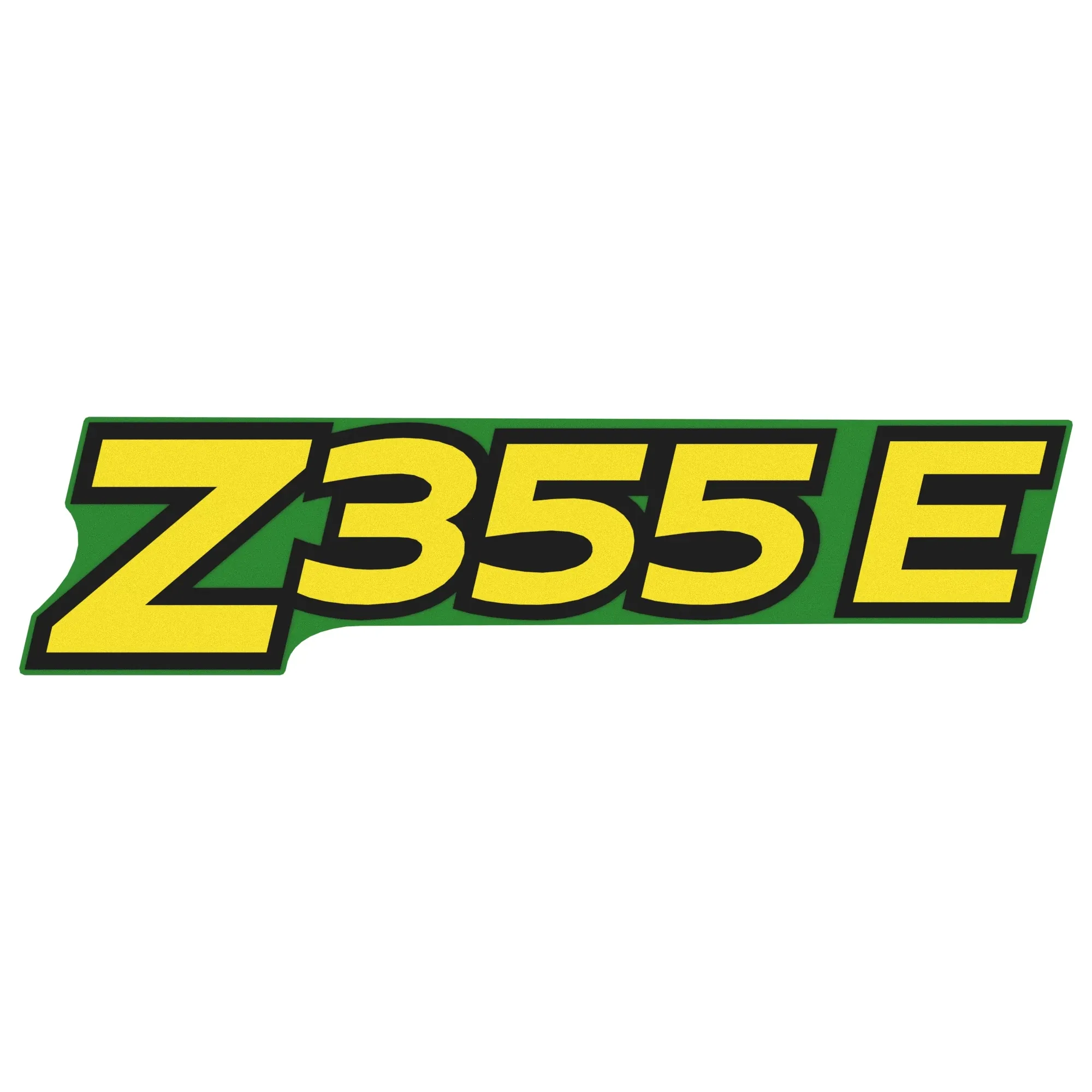 John Deere Z355E Model Number Label - GX26385