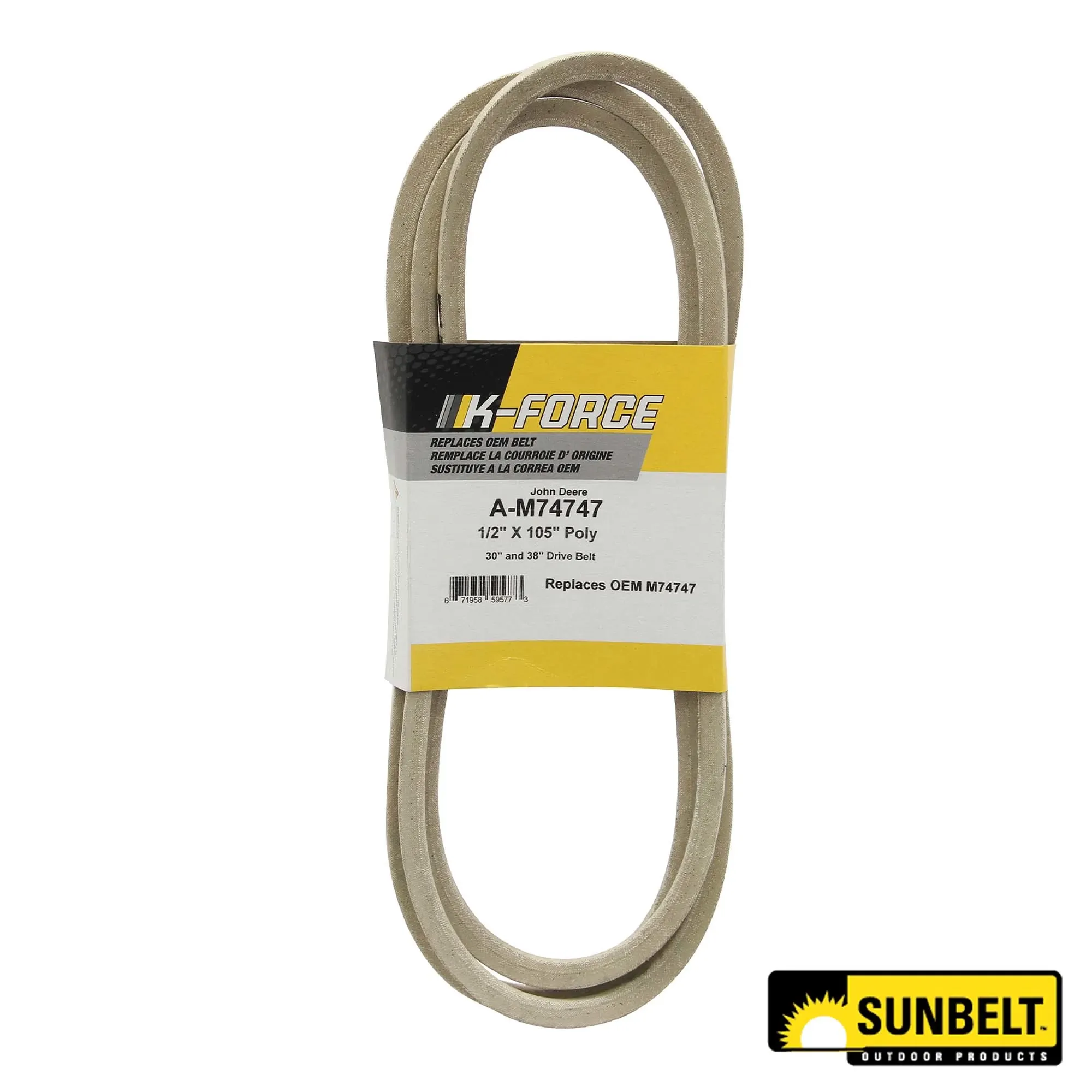 A&I Products Traction Drive V-Belt, Effective Length 2660 mm (104.7 inch) - A-M74747