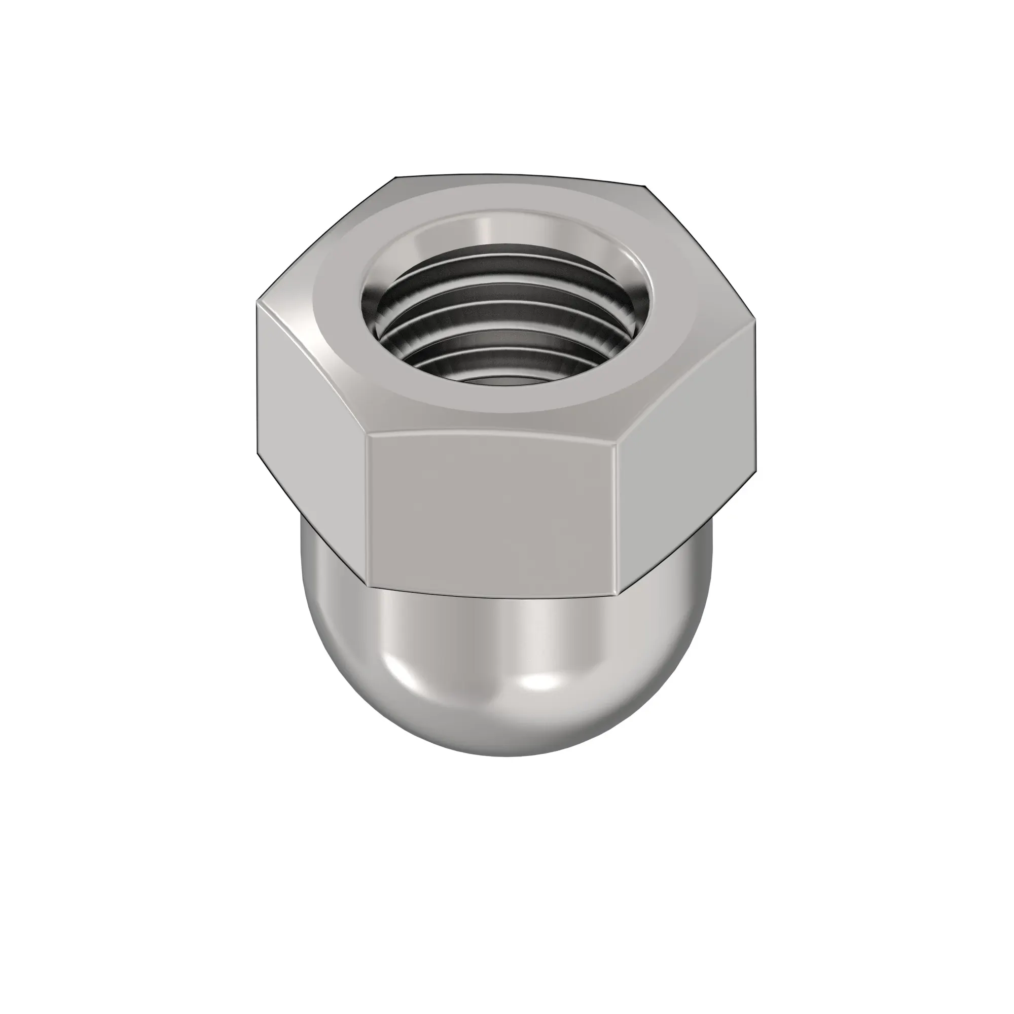 John Deere Hexagonal Crown Nut, M6 - 14M7769