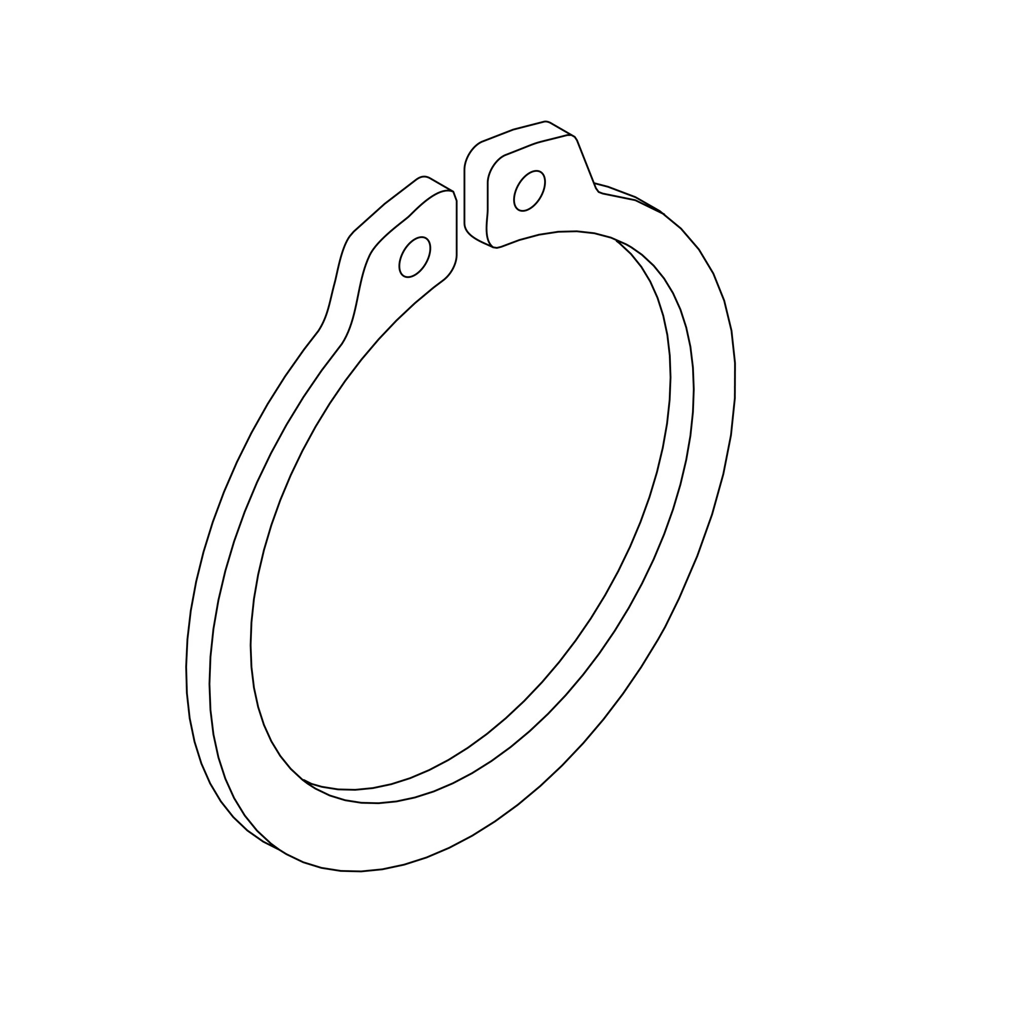 John Deere External Snap Ring - 40M7084