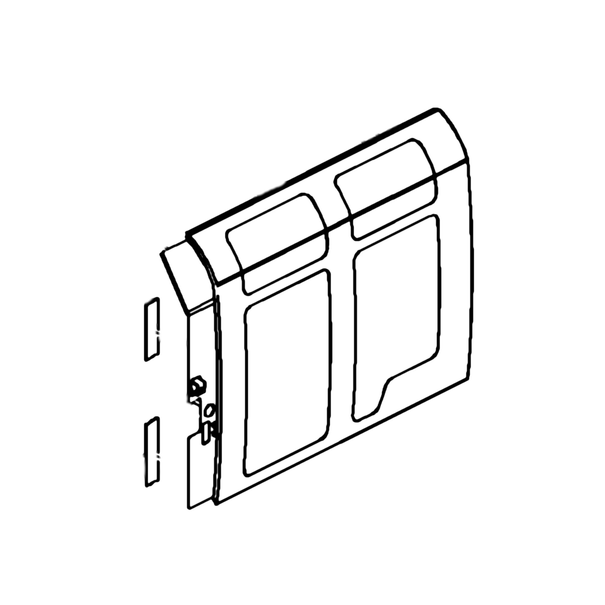 John Deere Left Side Hydraulic Pump Compartment Door - FF508282P