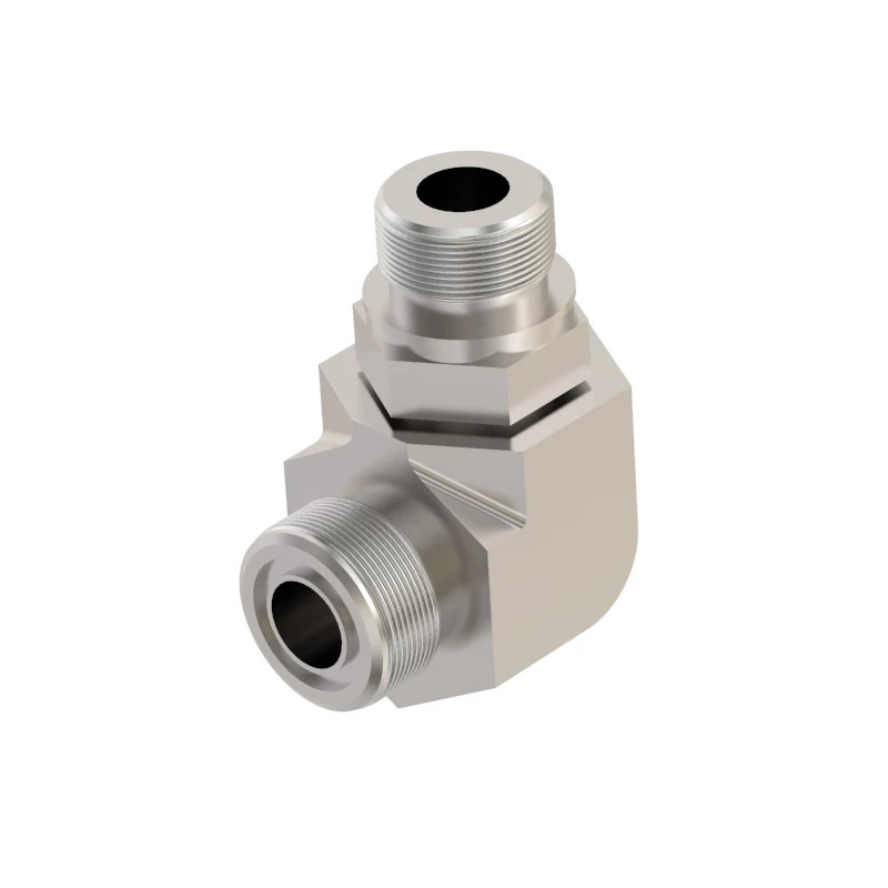 90 DEG ELBOW,O-RING FSF W/MET HEX