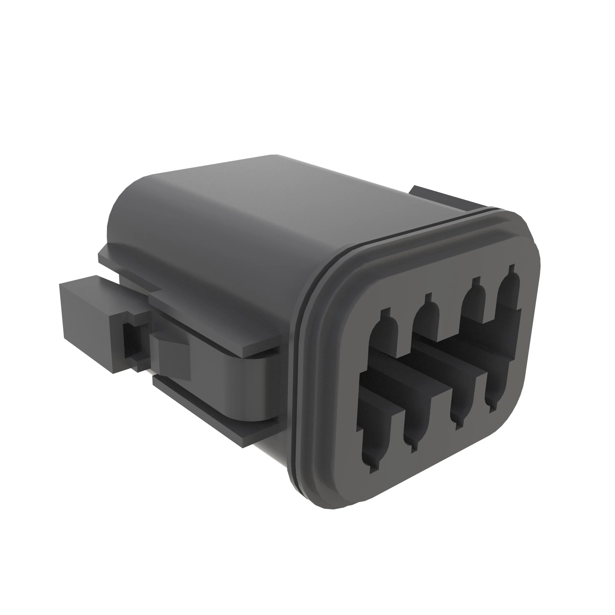 DEUTSCH DT 8W MALE SLD BLK PLSTC