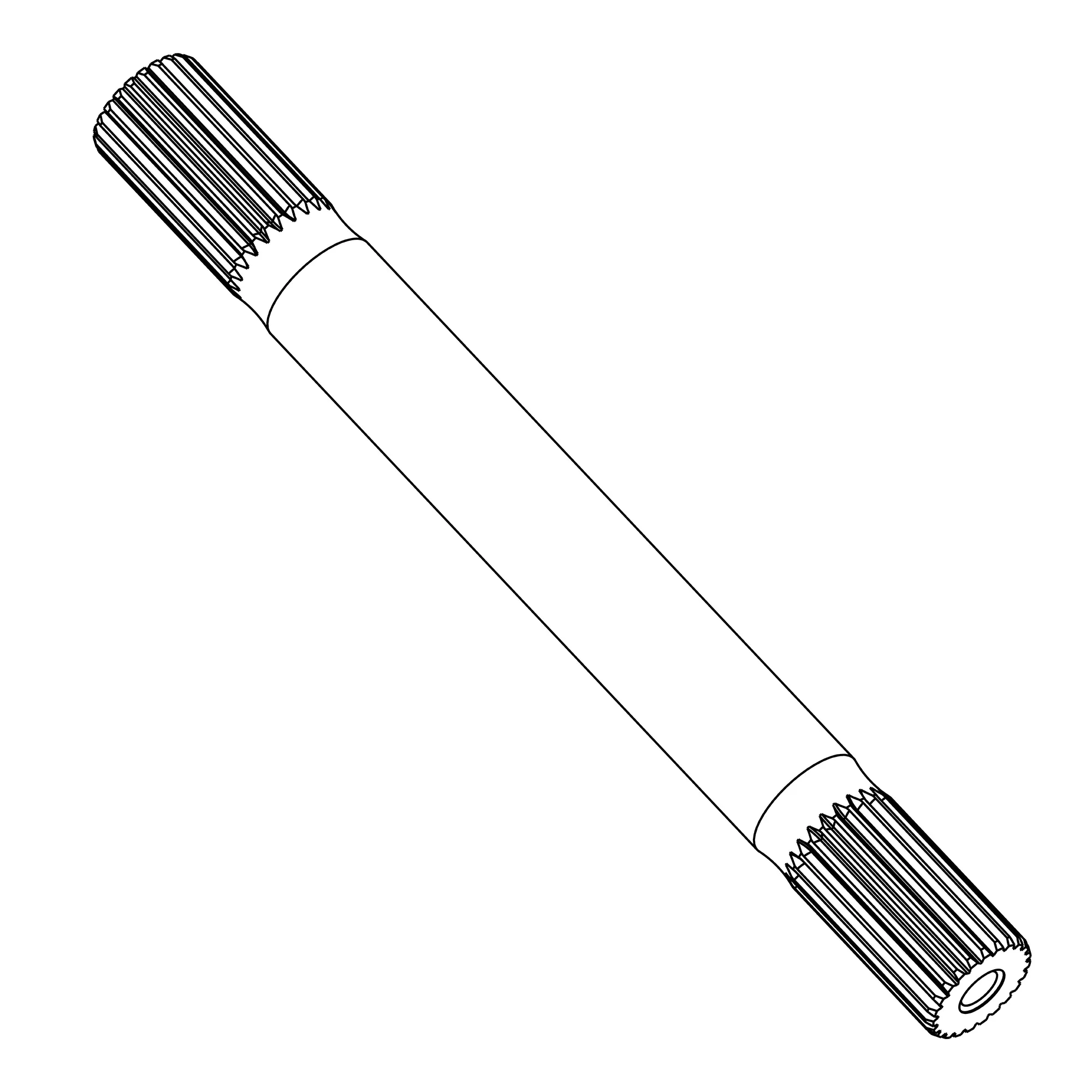 John Deere Axle Shaft, Left Side - LVU27456