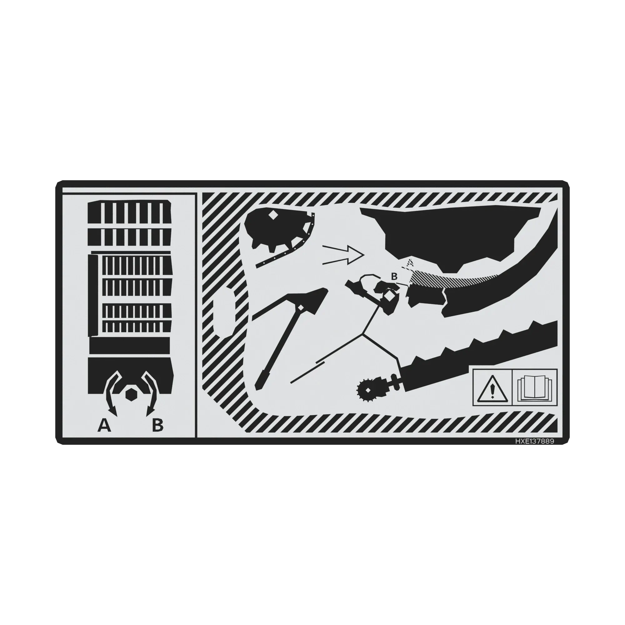 John Deere Label - HXE137889