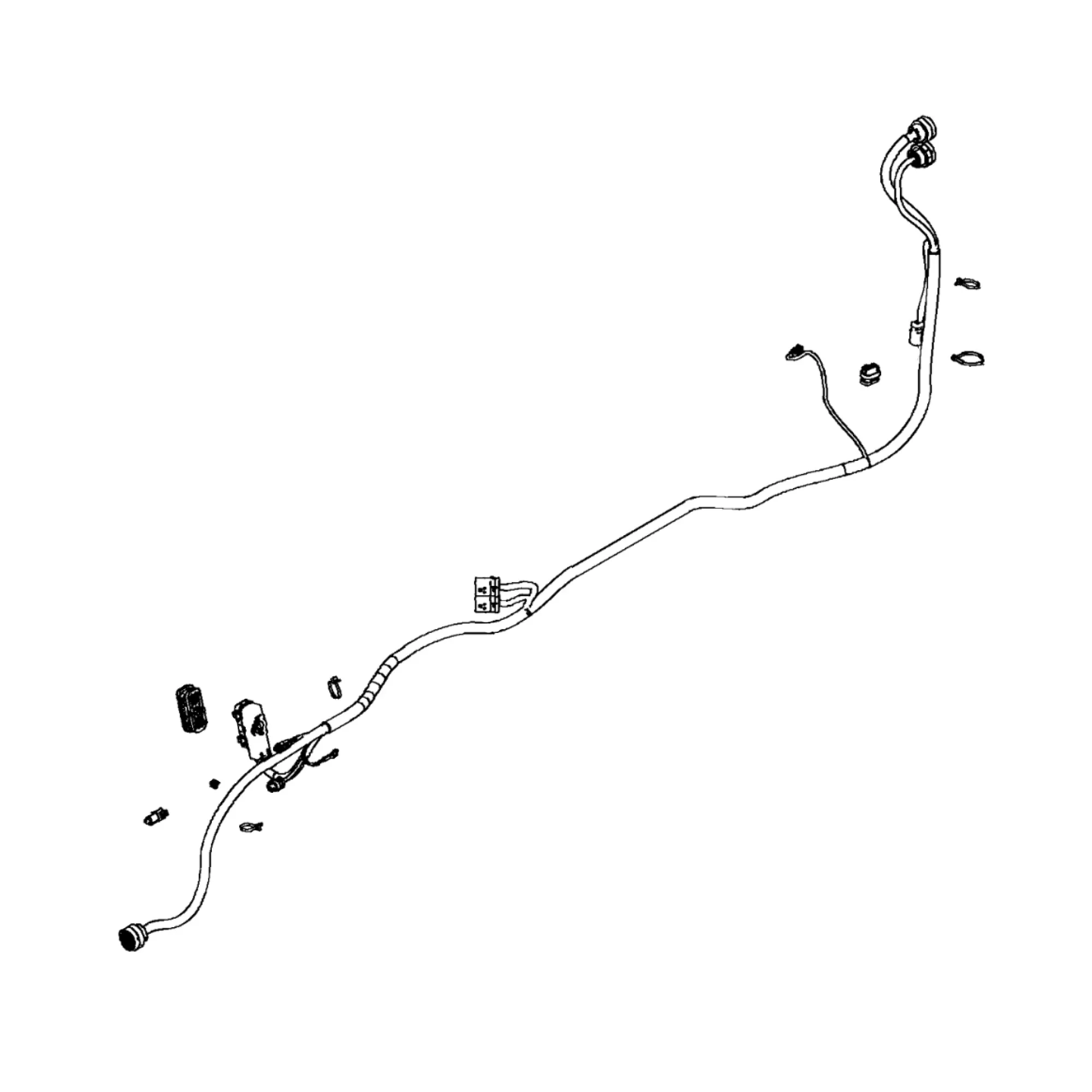 John Deere Left Frame Wiring Harness - AT489794
