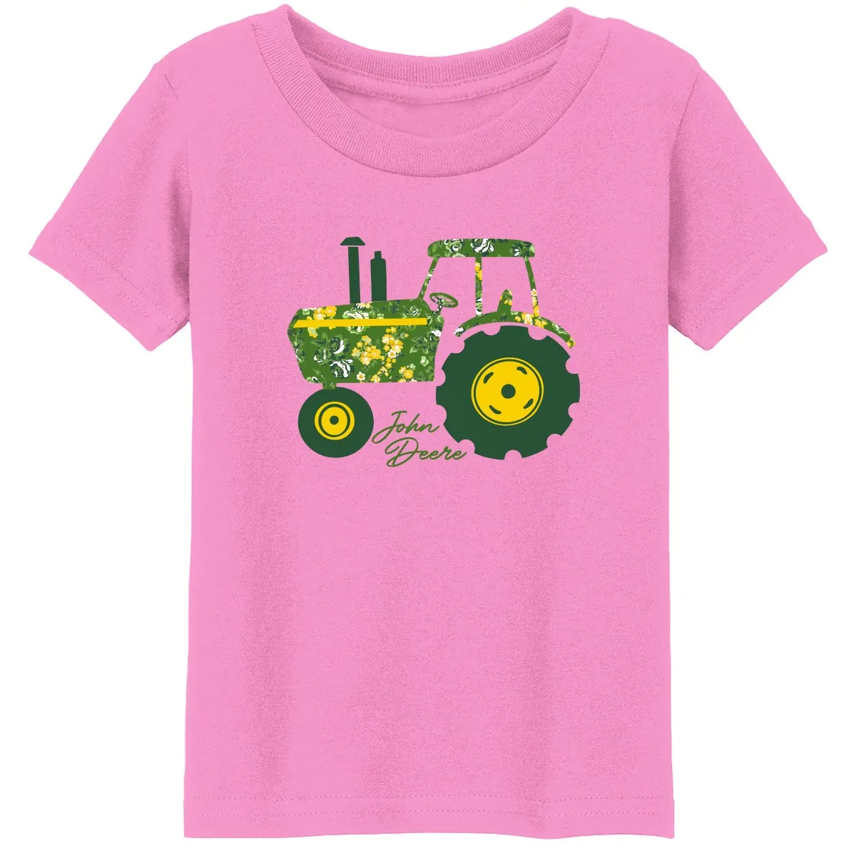 Youth Tractor Made of Flower T-Shirt