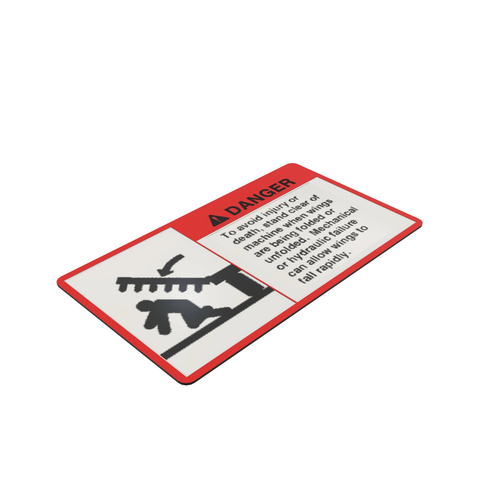 John Deere Danger Sign - A54038