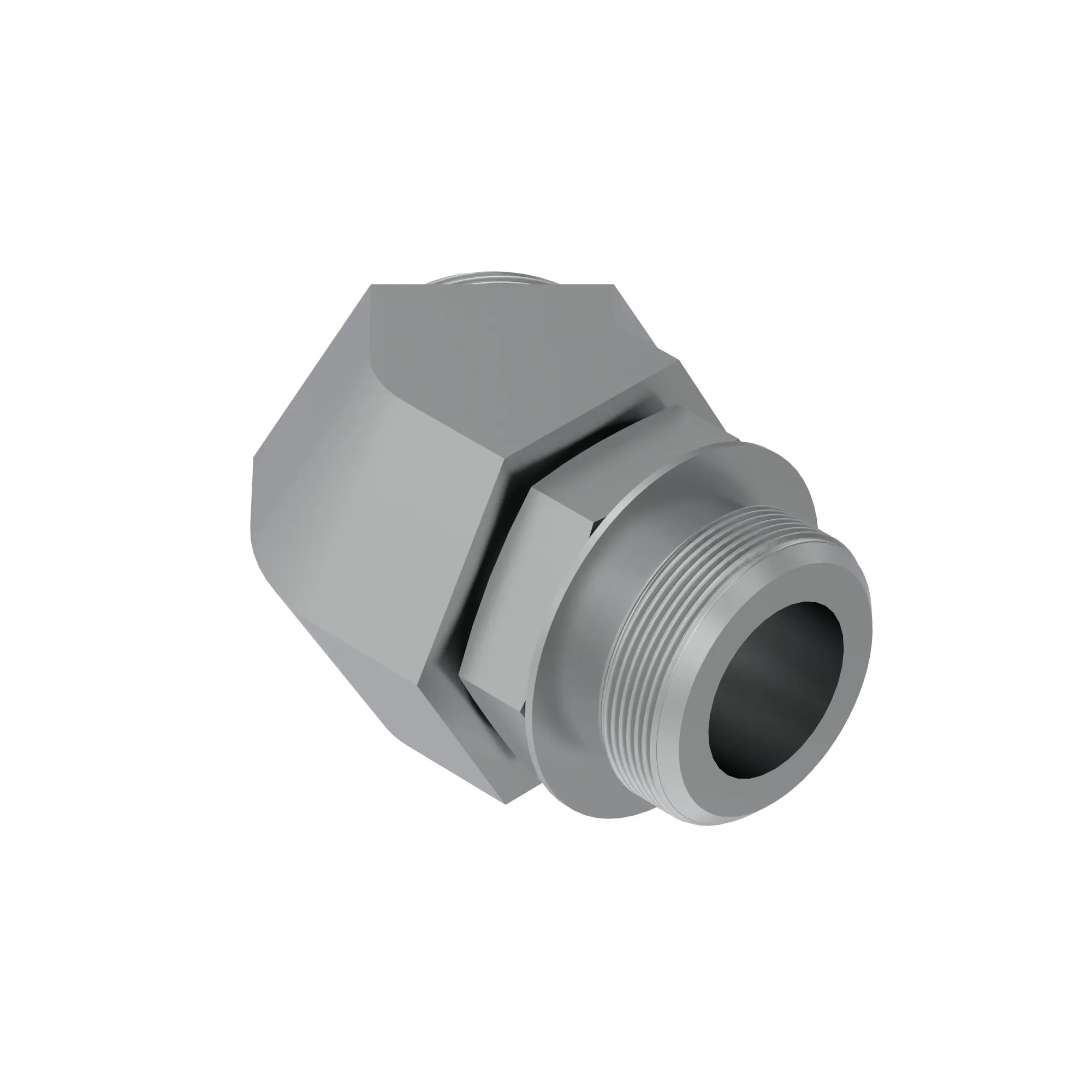 John Deere 45 Degree Straight Thread Elbow Fitting - 38H1050
