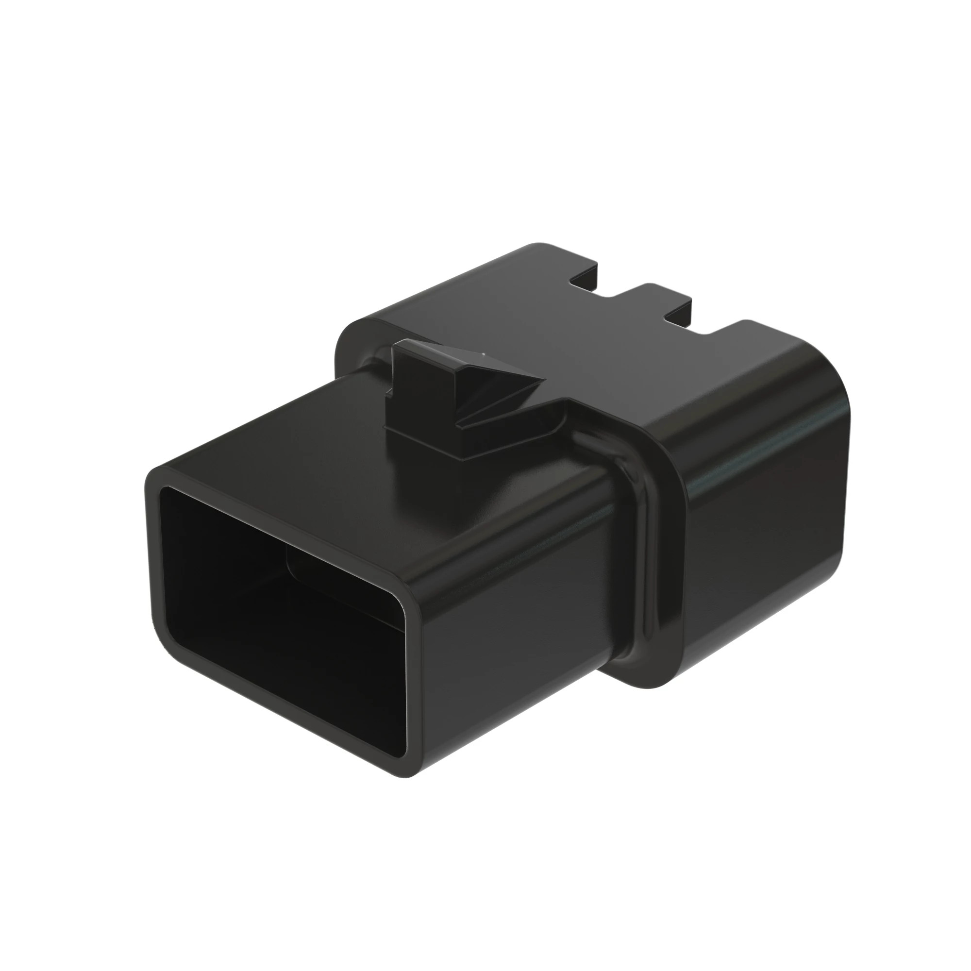 CONN DELTA 2W F BLK PLSTC