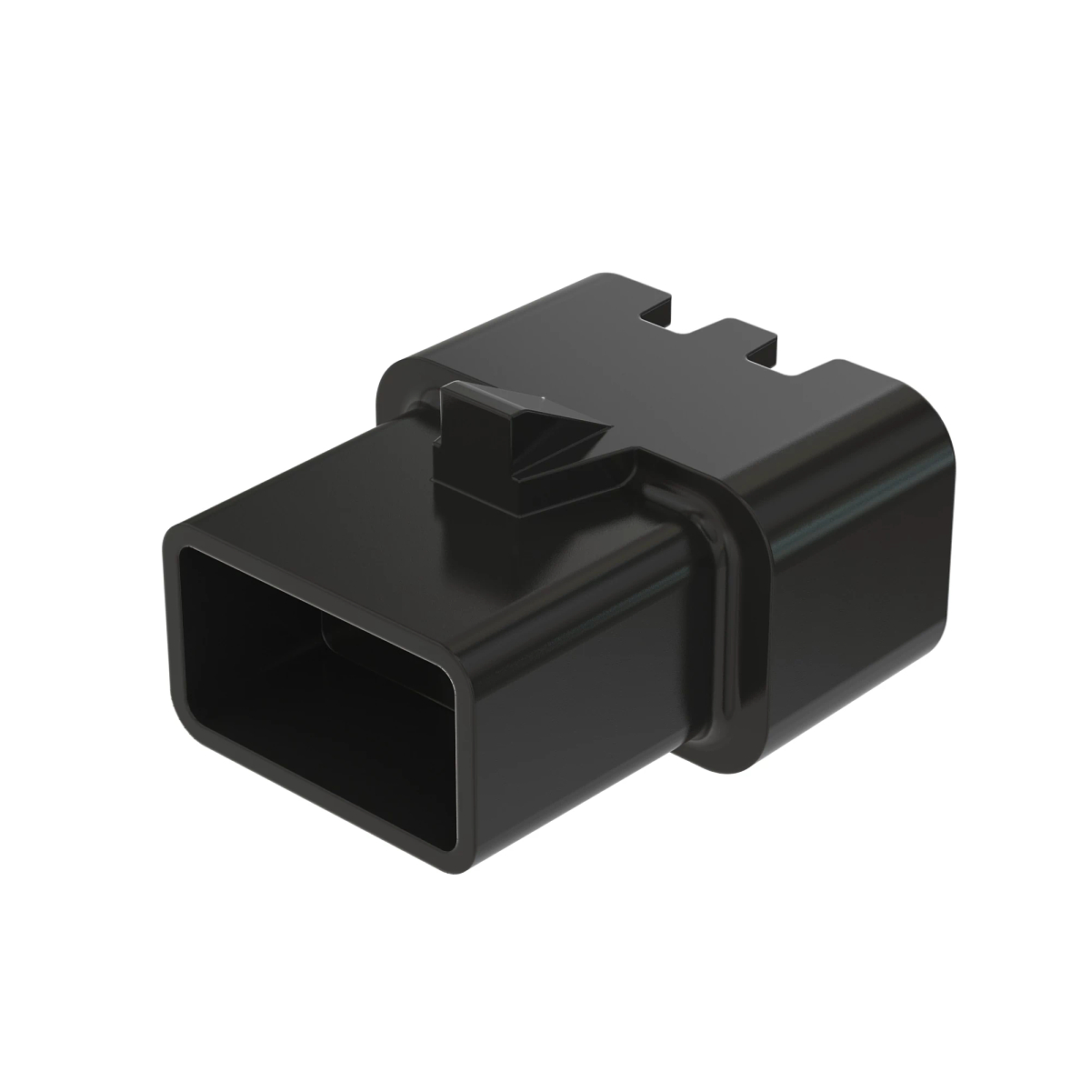 CONN DELTA 2W F BLK PLSTC