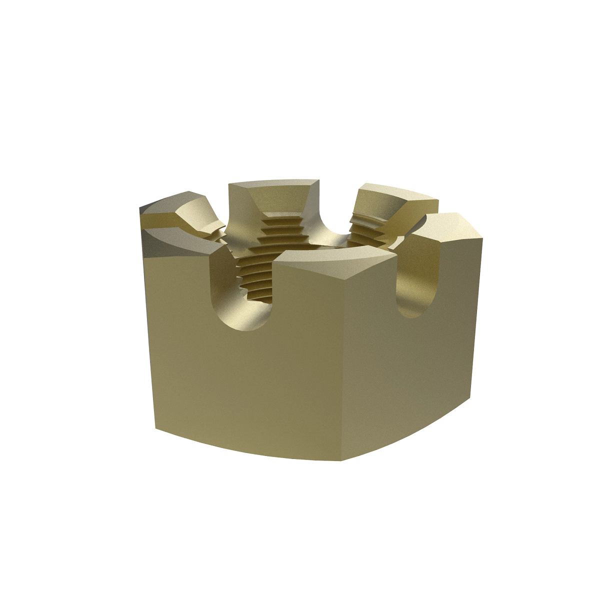 NUT, METRIC, THIN HEX SLOTTED