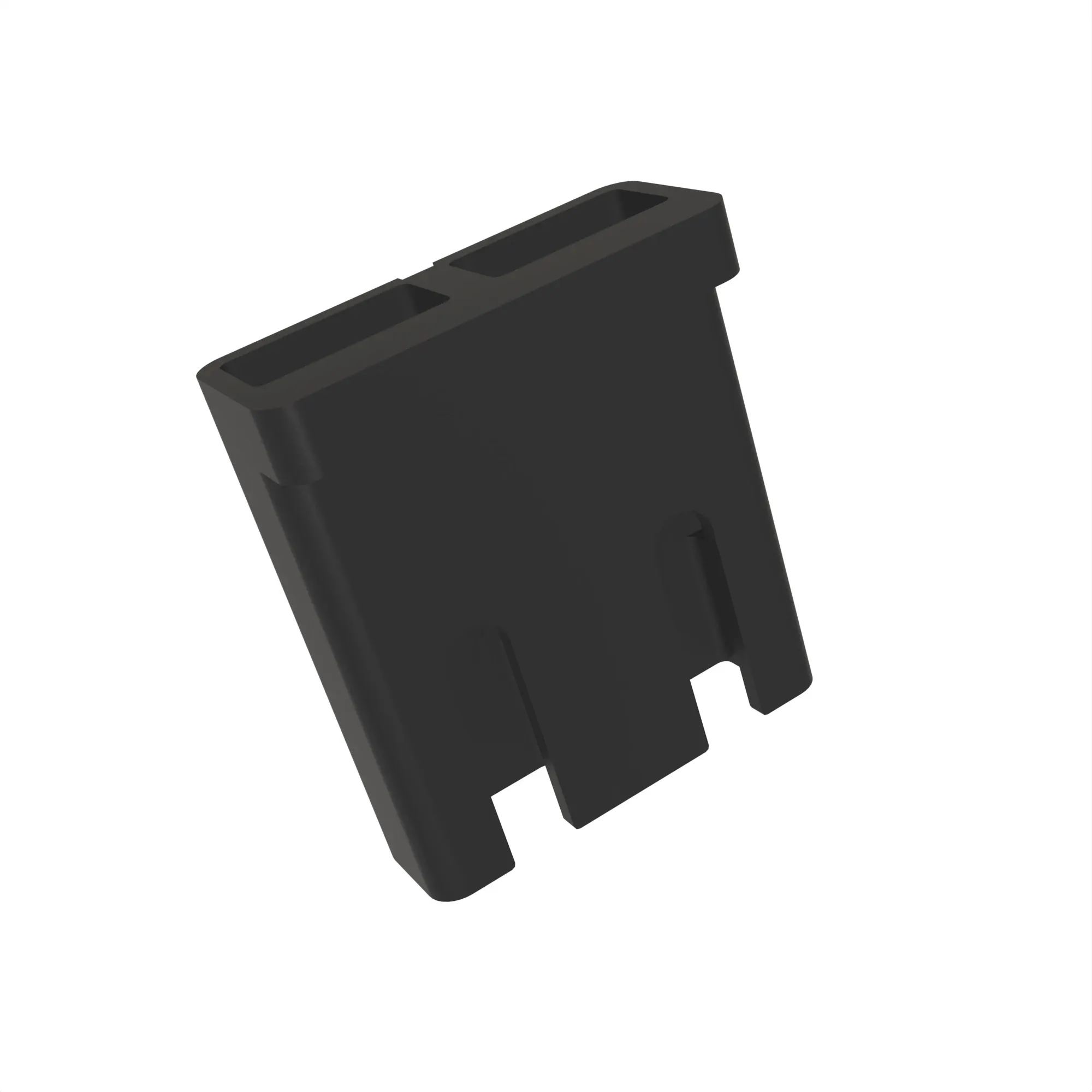 John Deere Black External Electrical Connector Assembly, 2 Cavities - R77480