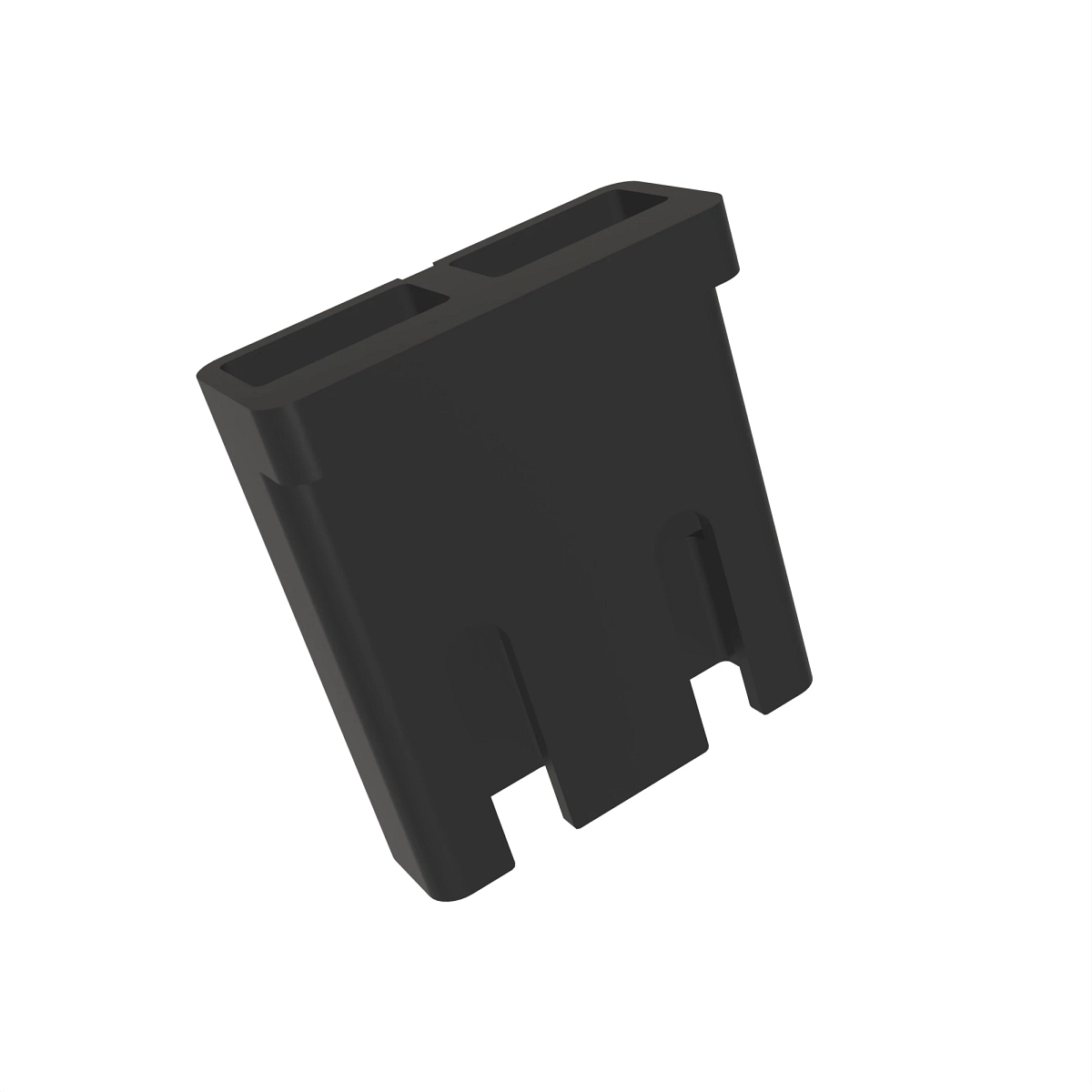 John Deere Black External Electrical Connector Assembly, 2 Cavities - R77480