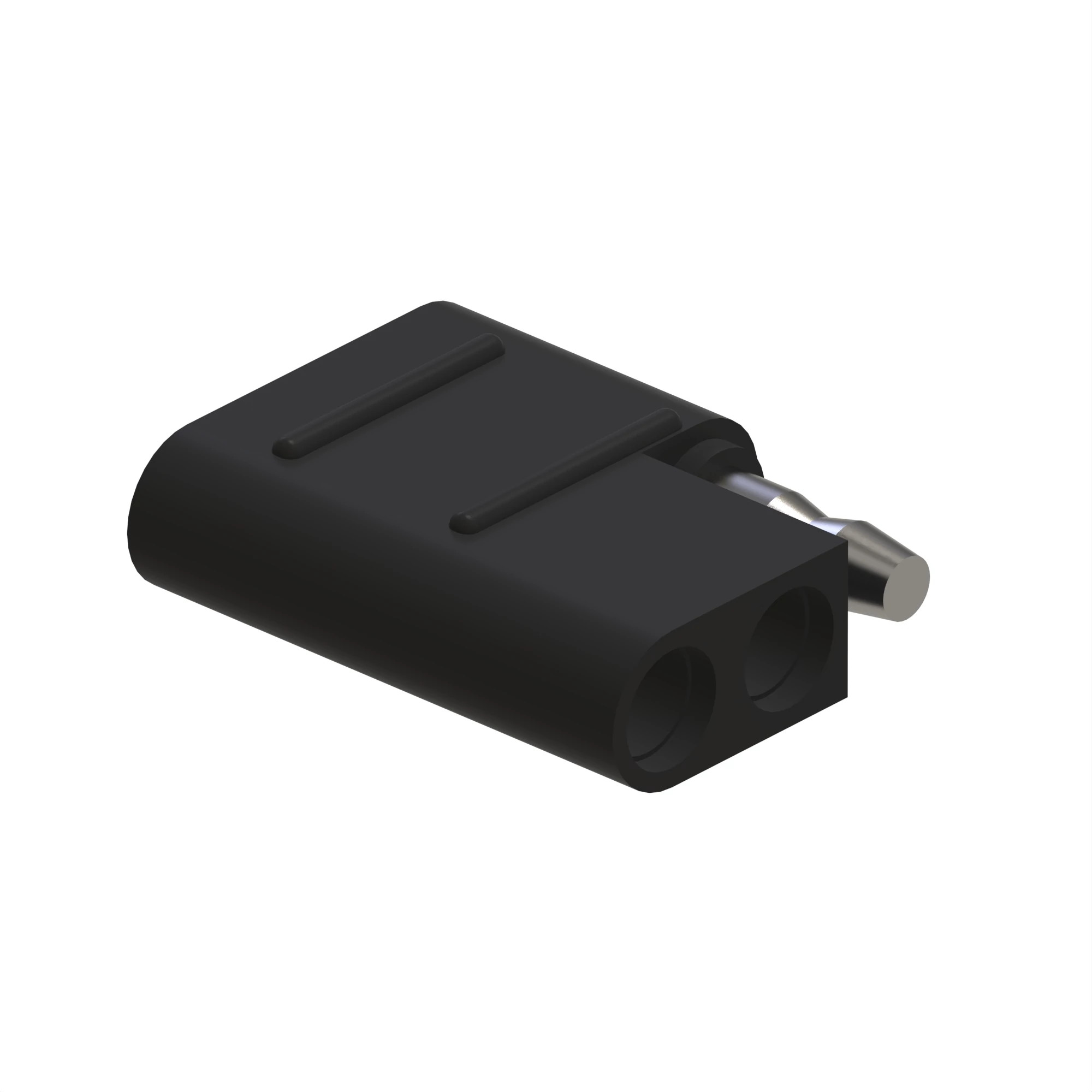 CONN ALPHABET 3W FMS BLK PLSTC