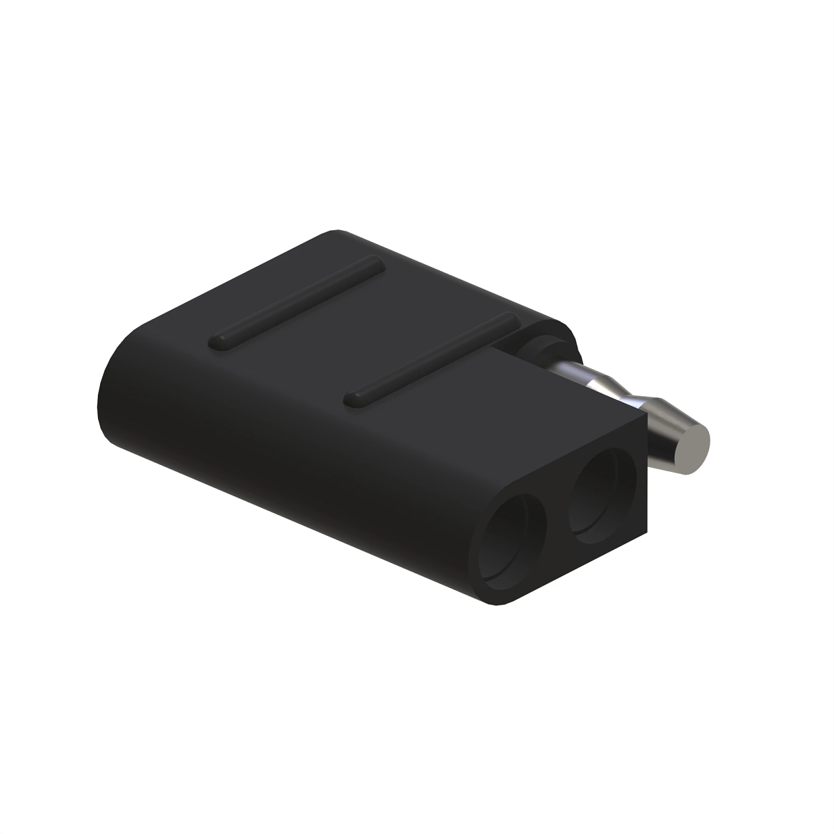 CONN ALPHABET 3W FMS BLK PLSTC