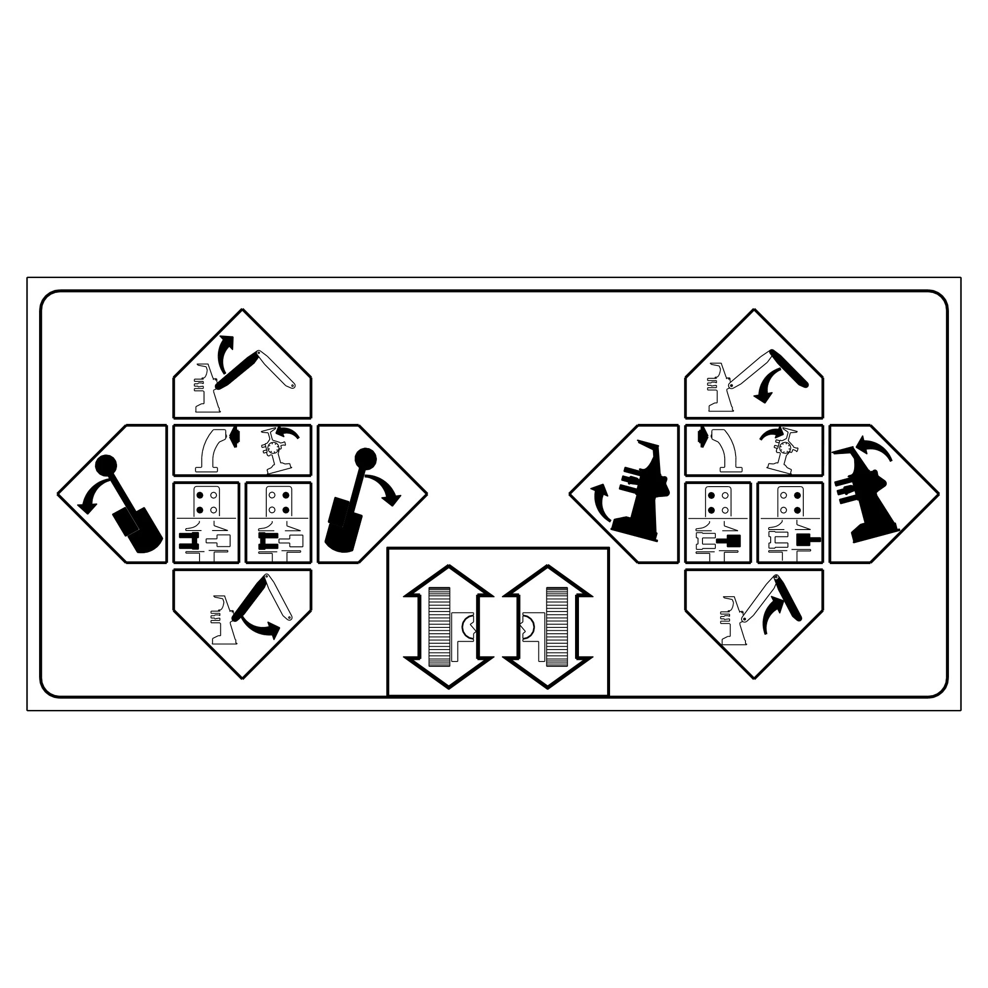 John Deere Cab Controls Label - F288227