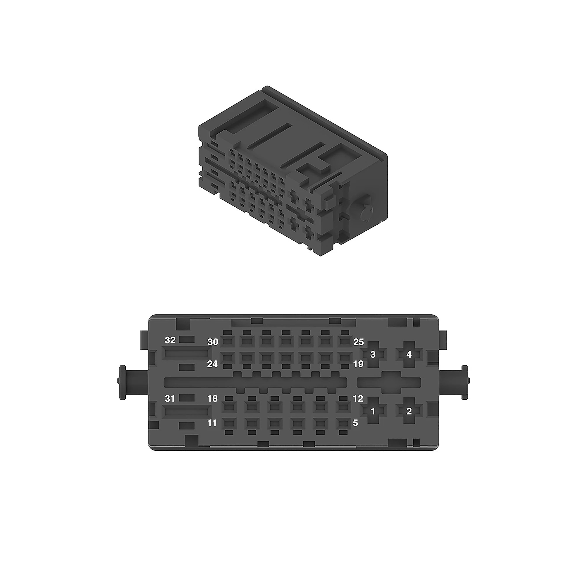 CONN TYCO MCON 32W F BLK PLSTC