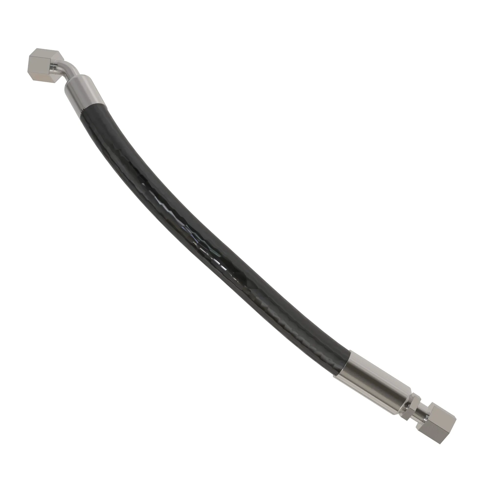 John Deere Right Angle Cylinder Hydraulic Hose - AT456730