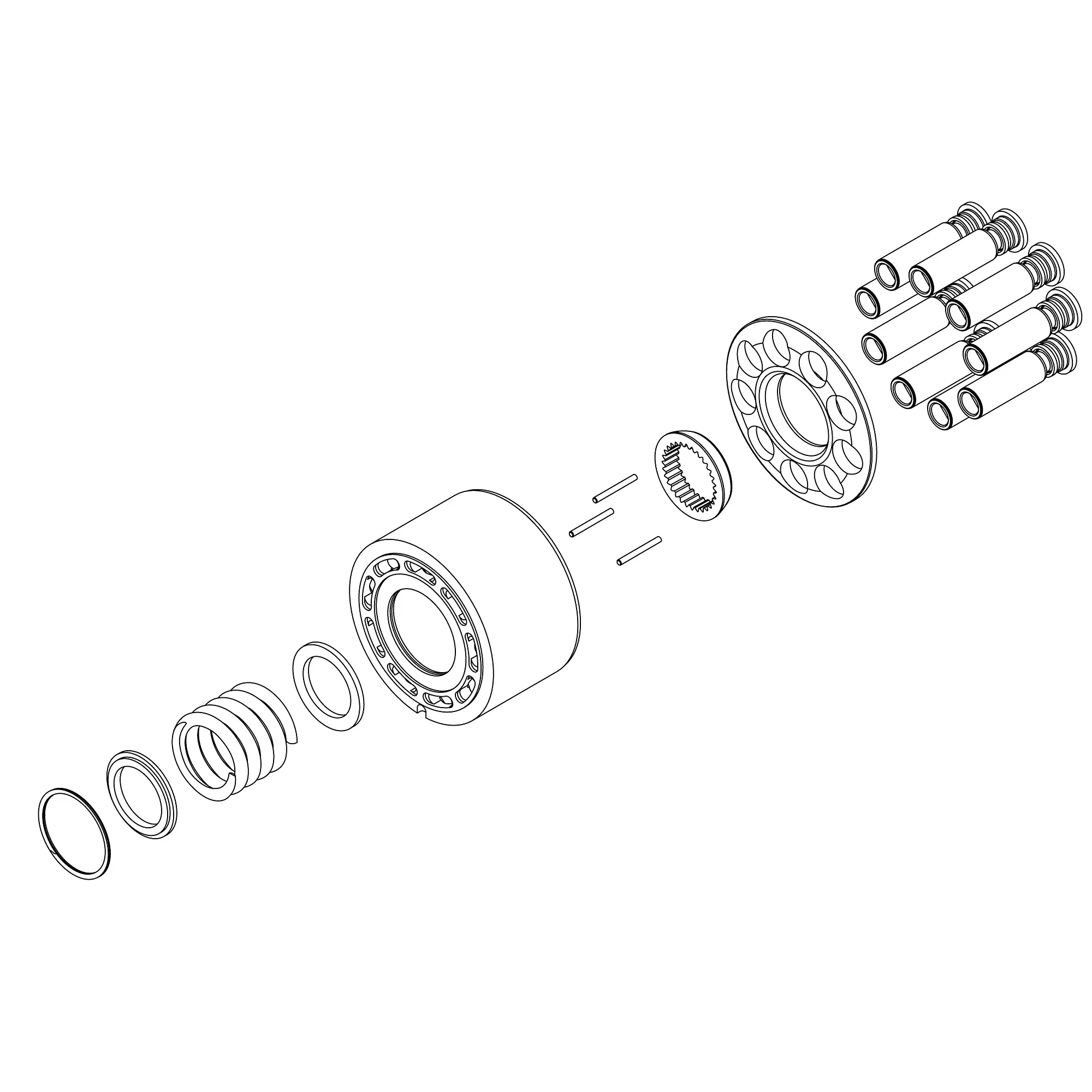 John Deere Cylinder and Piston Kit - AT351935