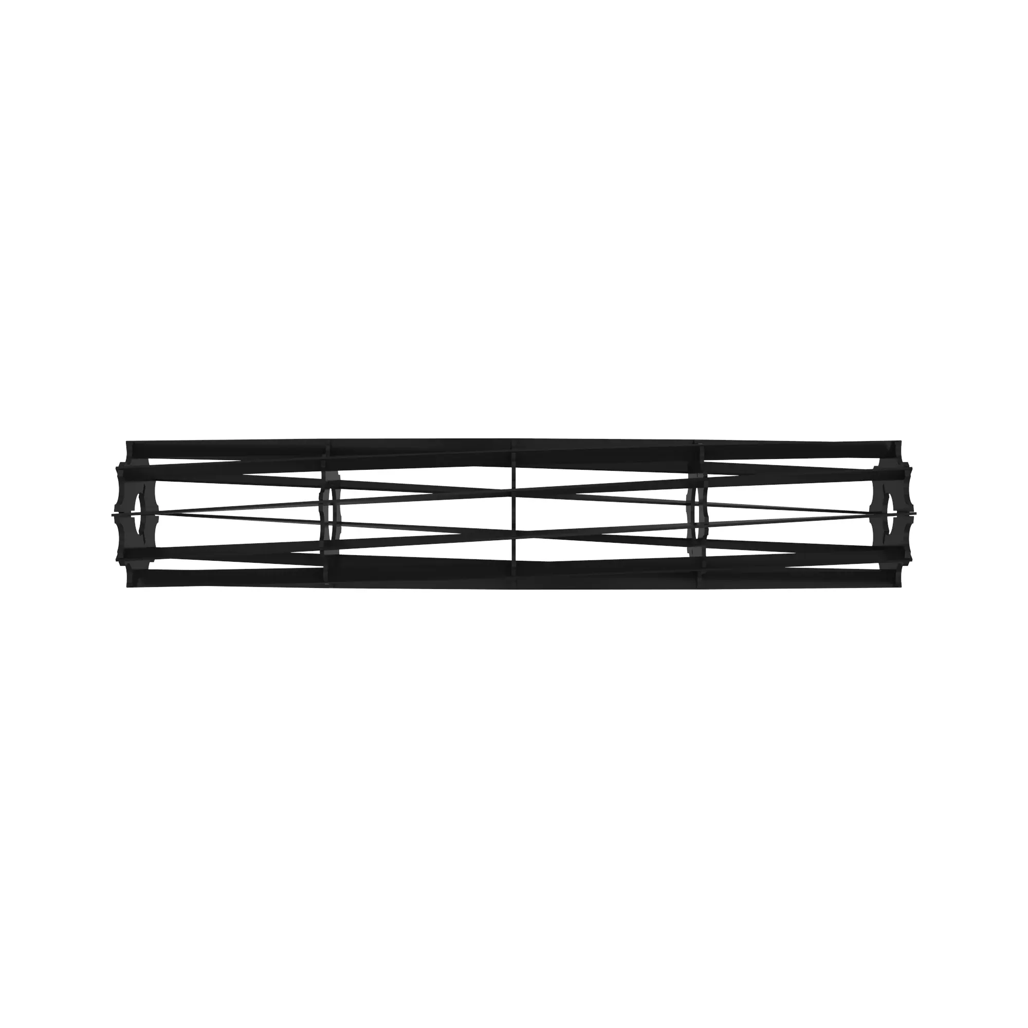 ROLLING BASKET, FLAT BAR - 6FT