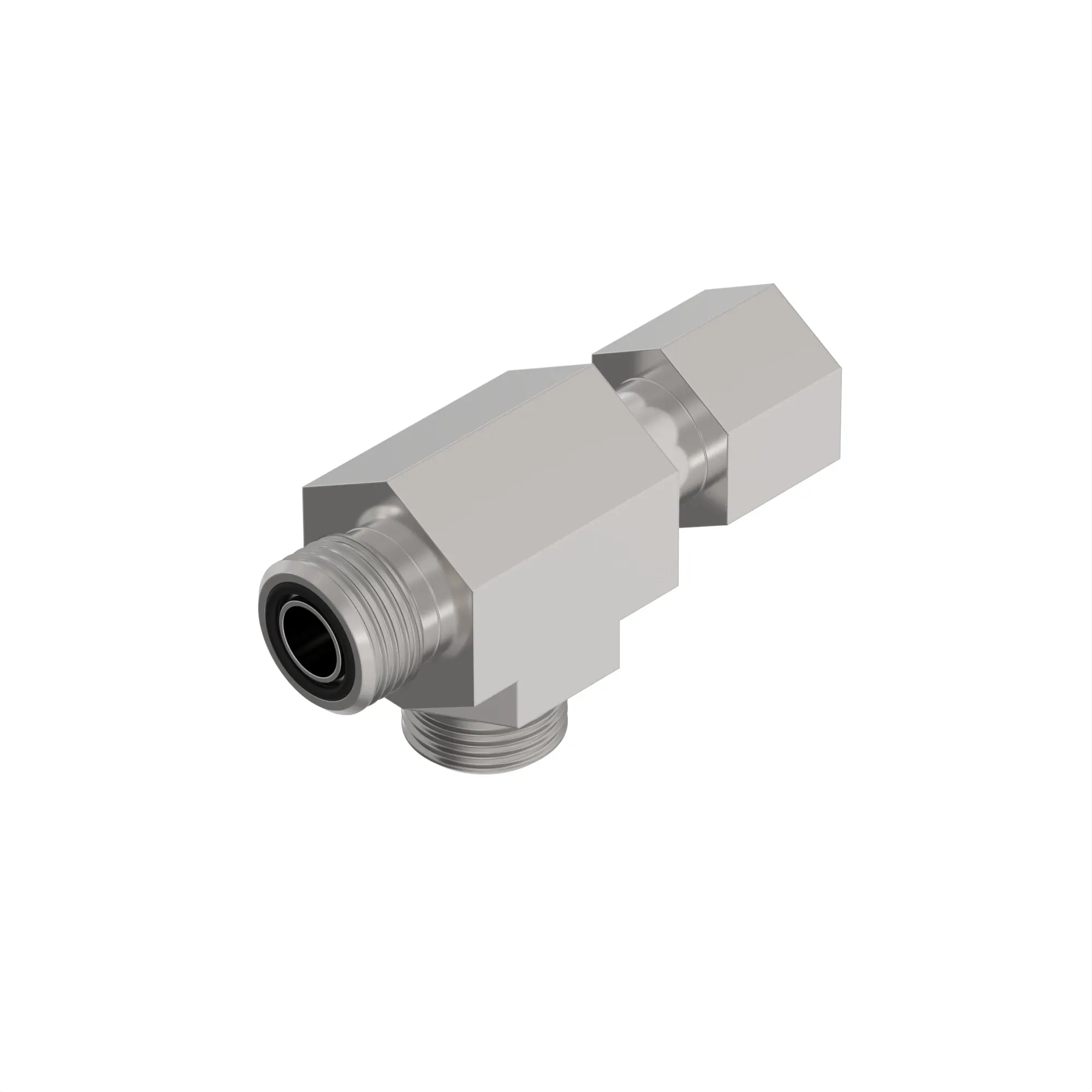 John Deere Special Swivel Run Tee Flow Splitting Fitting - RE574566