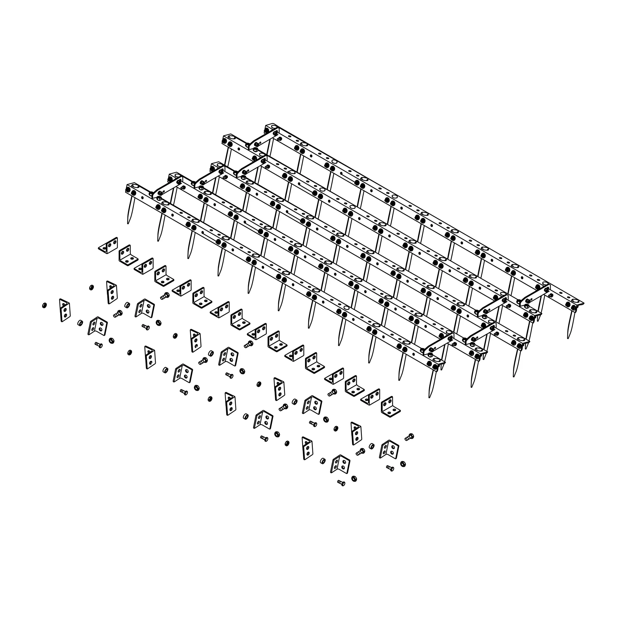 John Deere Spike Tooth Drag Harrow, 11 Spike - BN181299