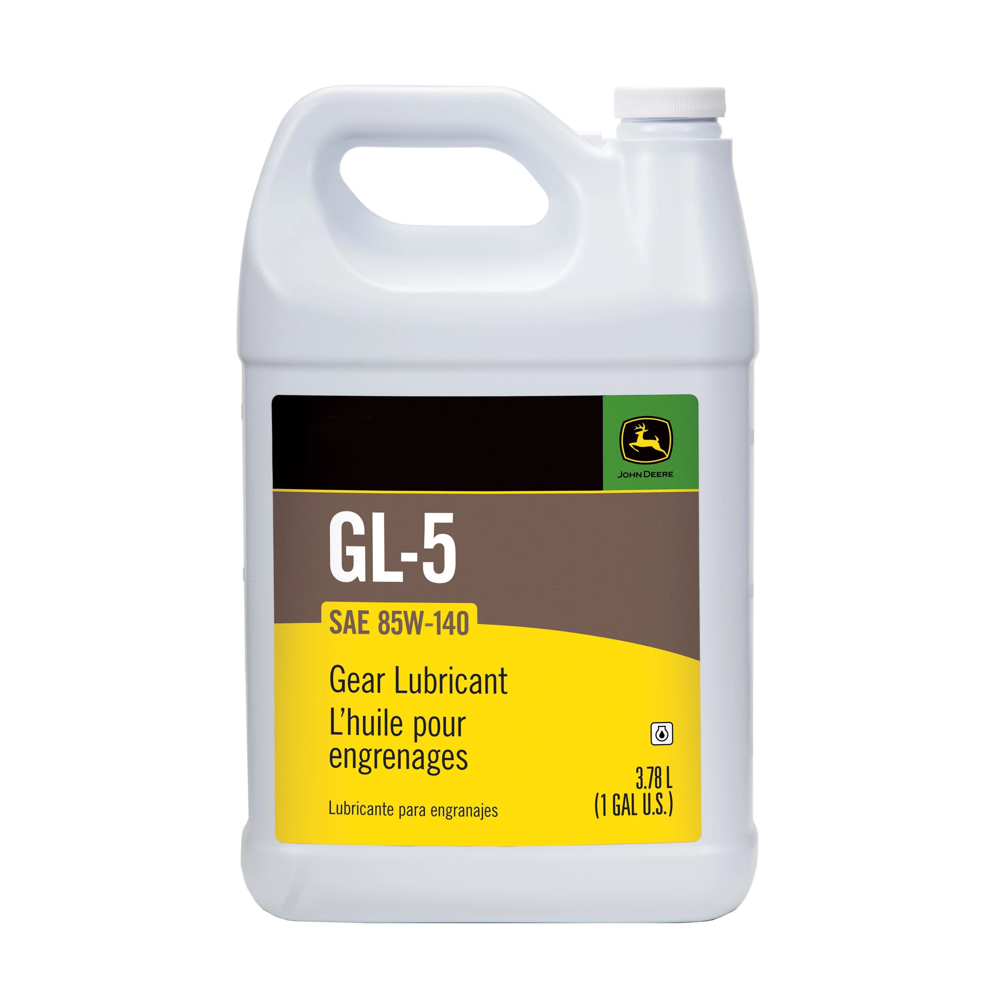 John Deere Gear Lubricant, SAE 85W-140, API GL-5, 3.78 Liter (1 Gallon) - TY26812
