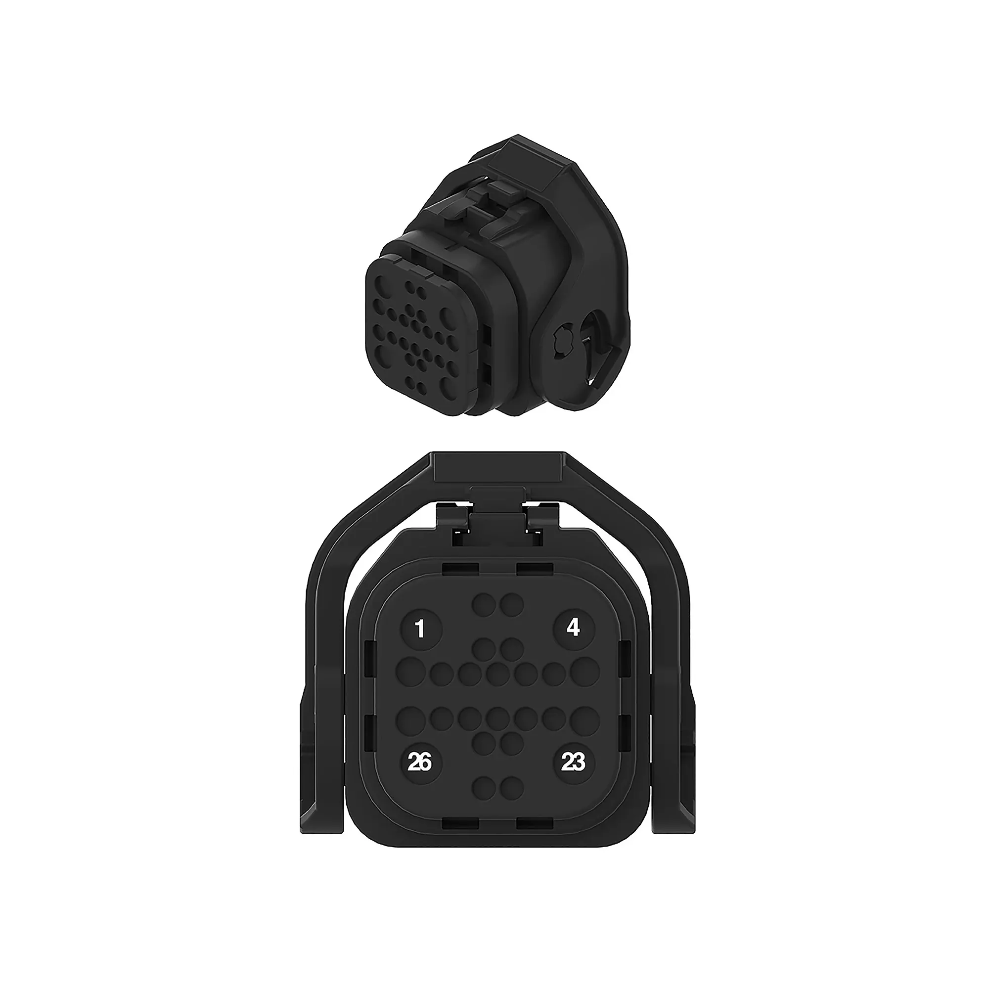 Conn Tyco Nts 26W Ms Blk Plstc