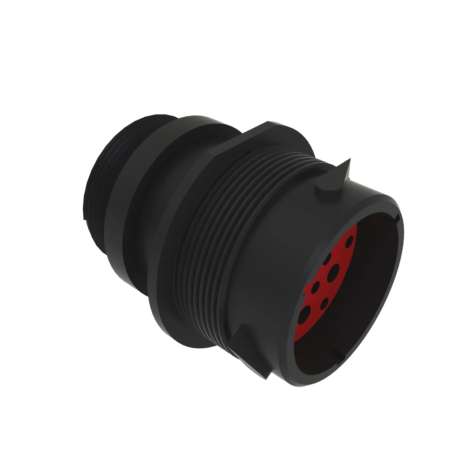 CONN DEUTSCH HDP20 19W FS BLK PLSTC