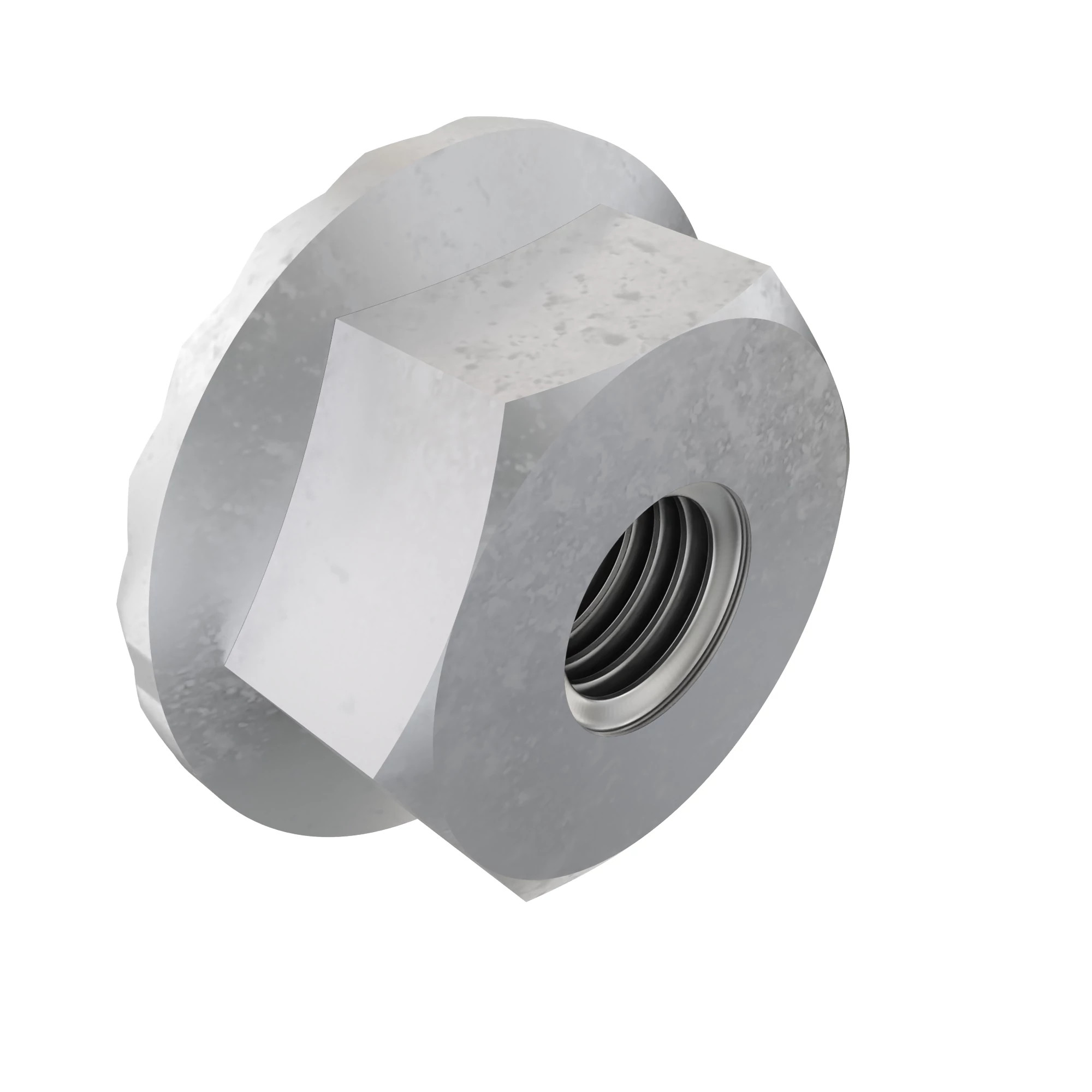 1/4UNC SER FLG LOCK NUT
