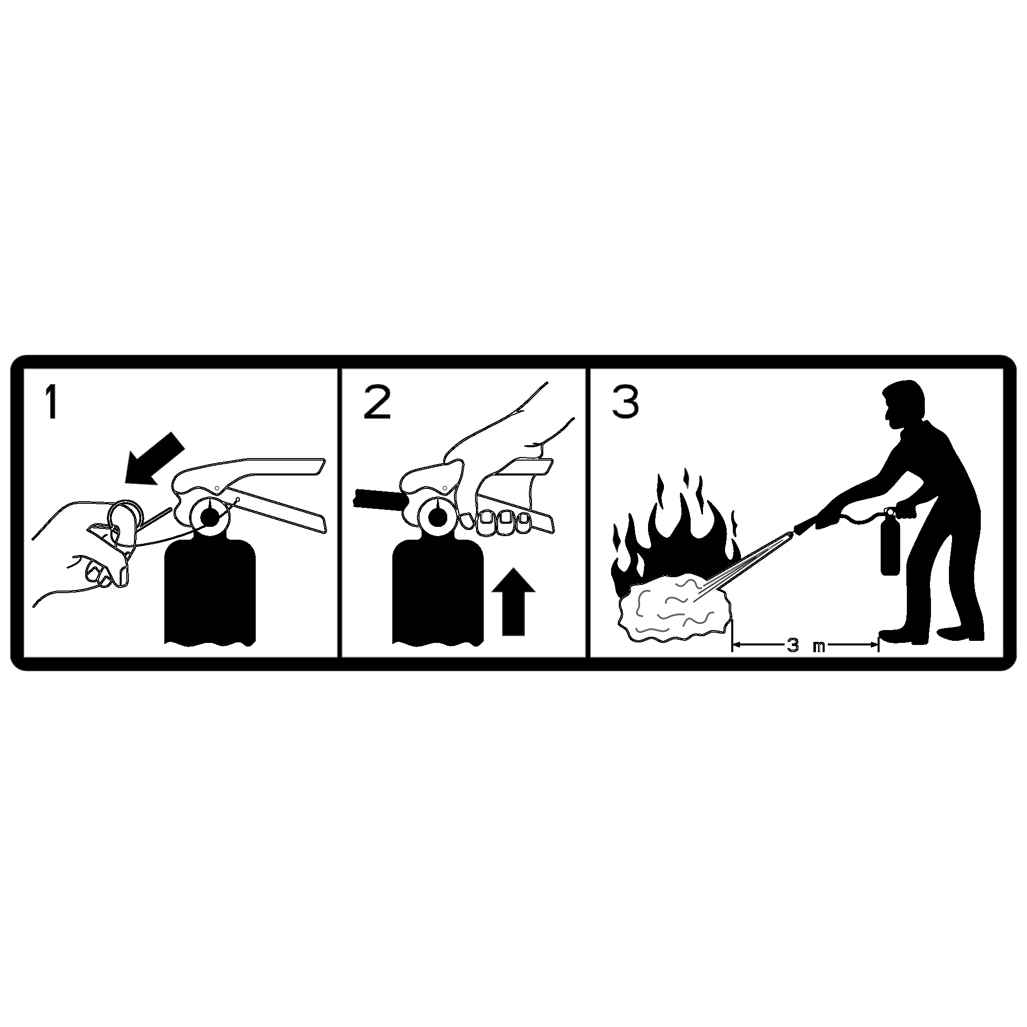 John Deere Fire Extinguisher Label - H204596