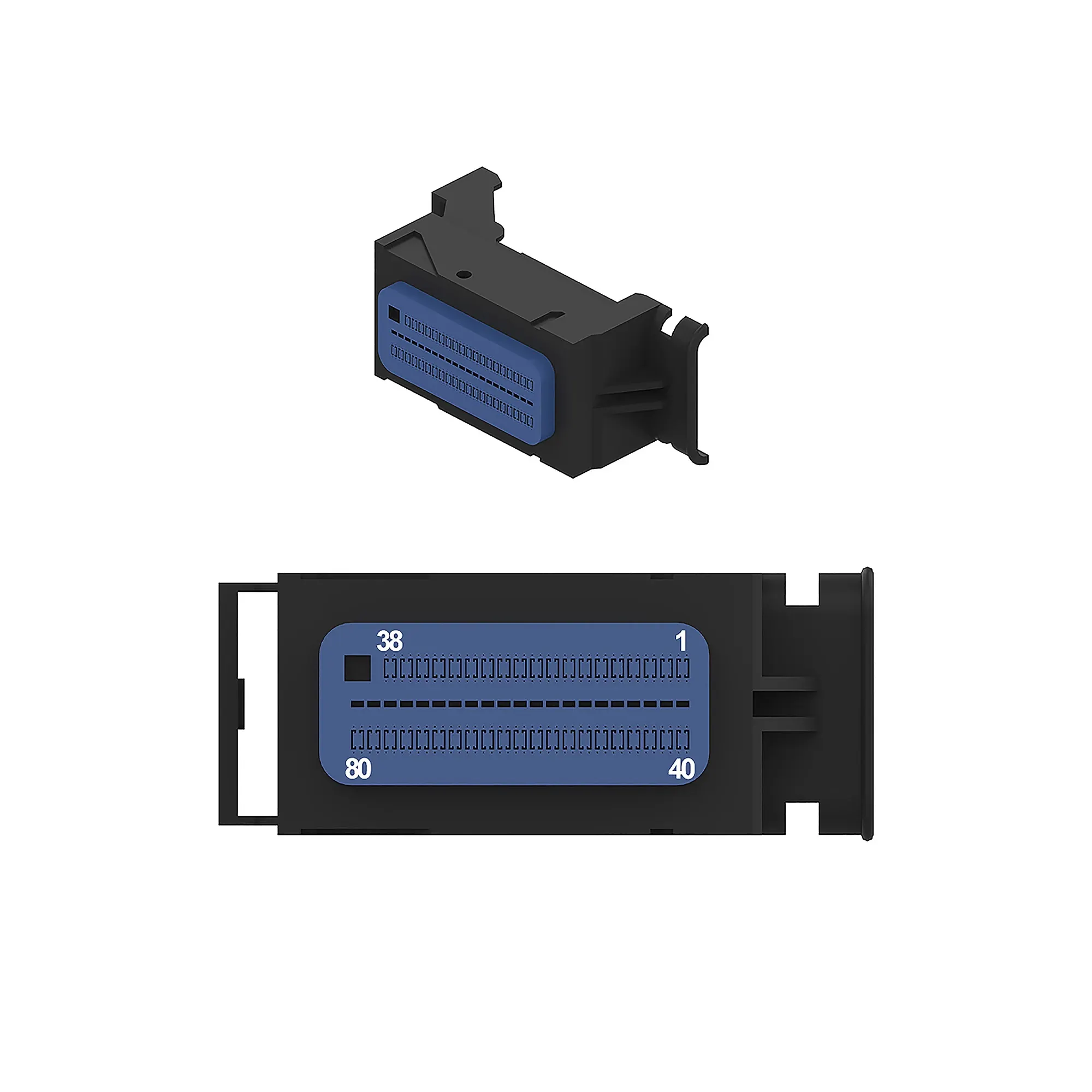 Conn Molex MX123 80W Fs Blue Nylon