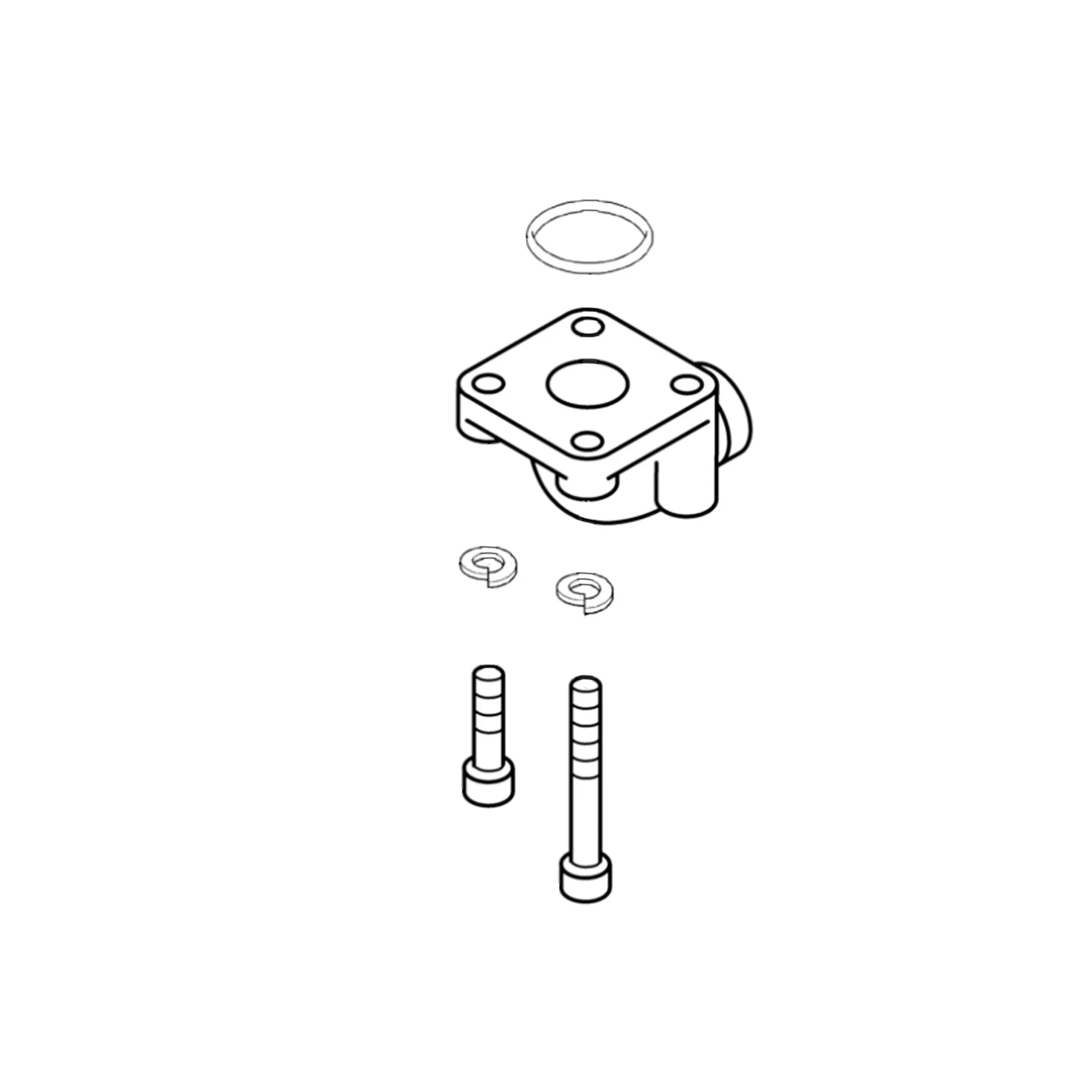 John Deere Angle Flange Screw Coupling - LW7026656