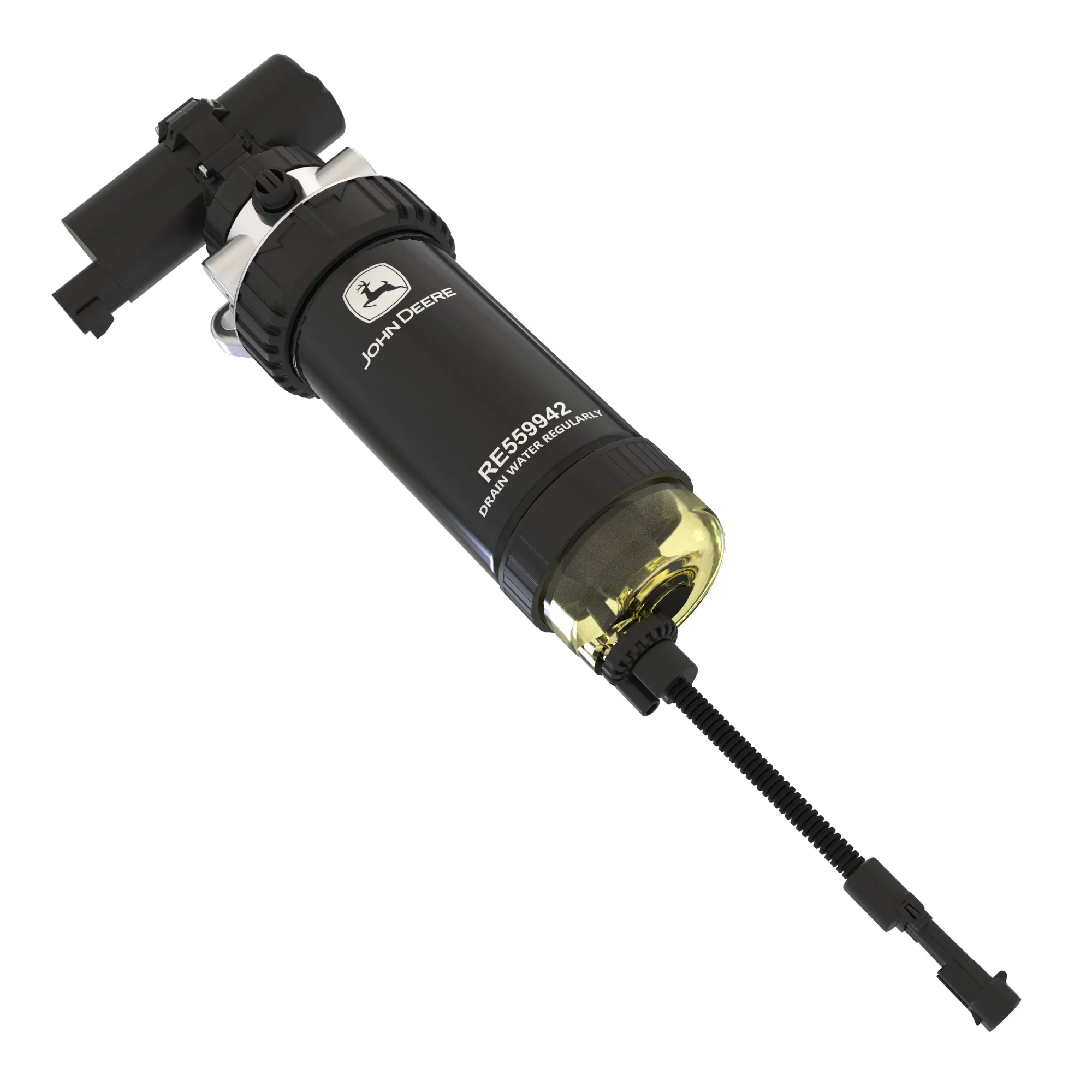 John Deere Primary Fuel Filter Assembly with Electric Lift Pump - RE559942