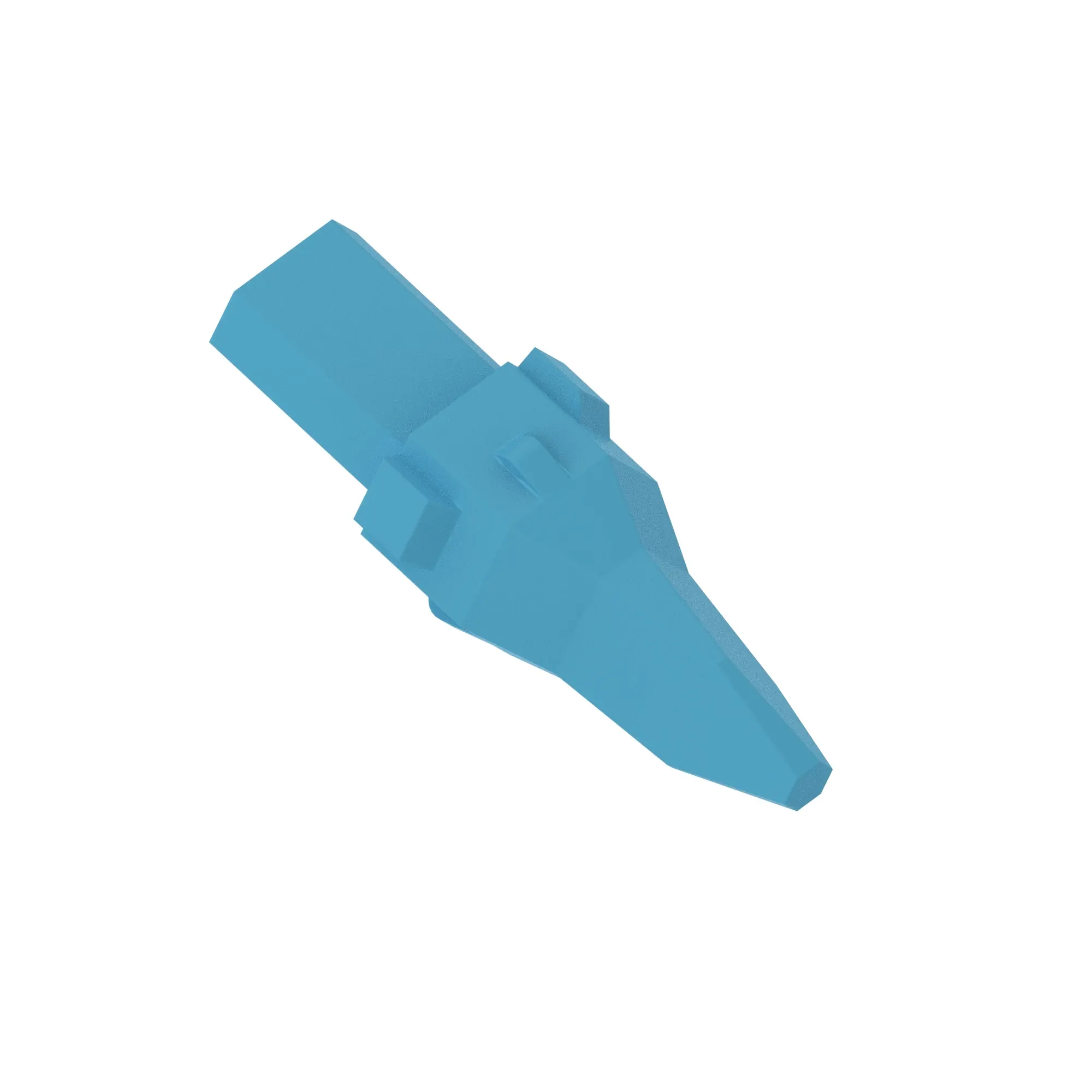 John Deere Blue Electrical Connector Terminal, 3 Cavities - 57M8134
