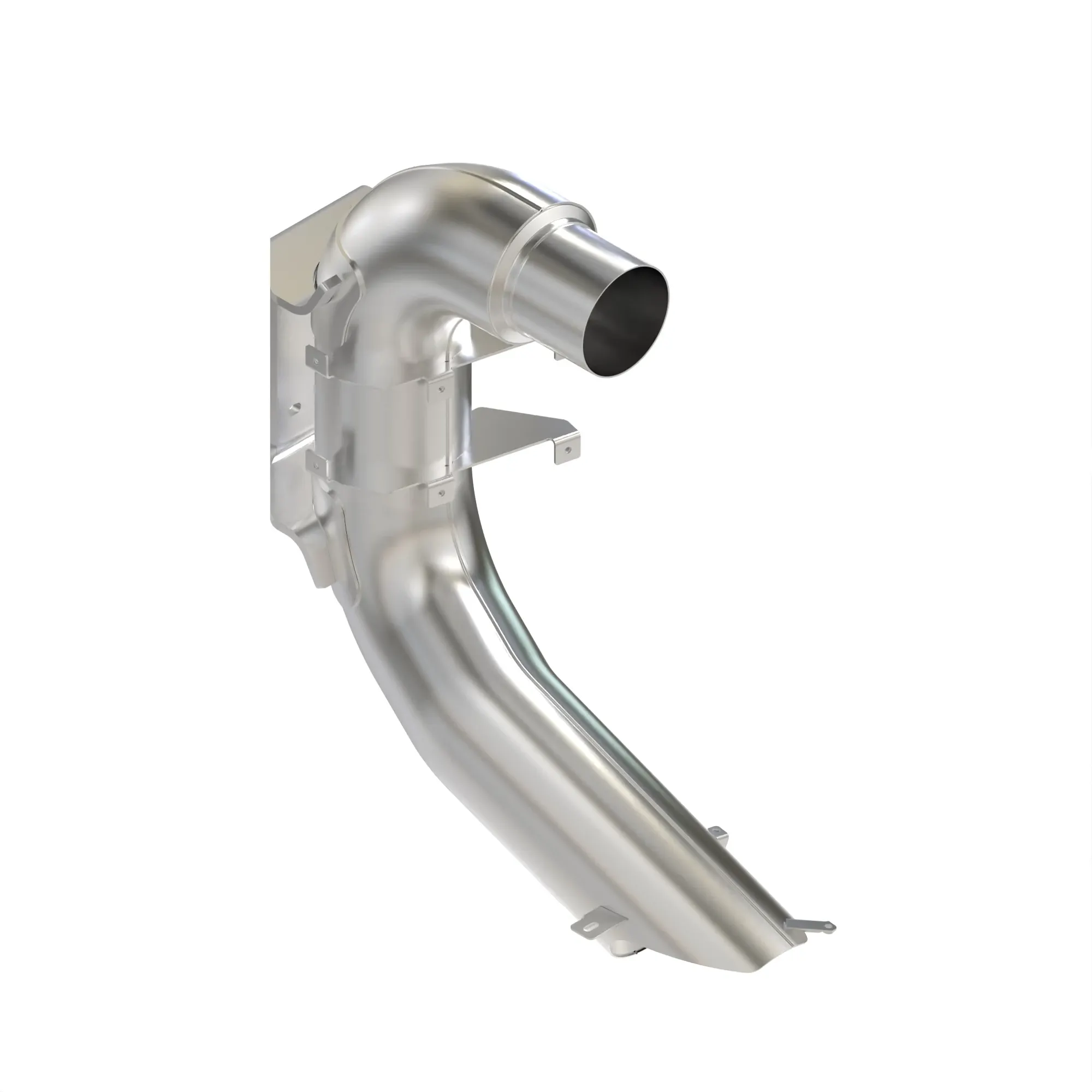 John Deere Exhaust Pipe with Bracket - AL208489