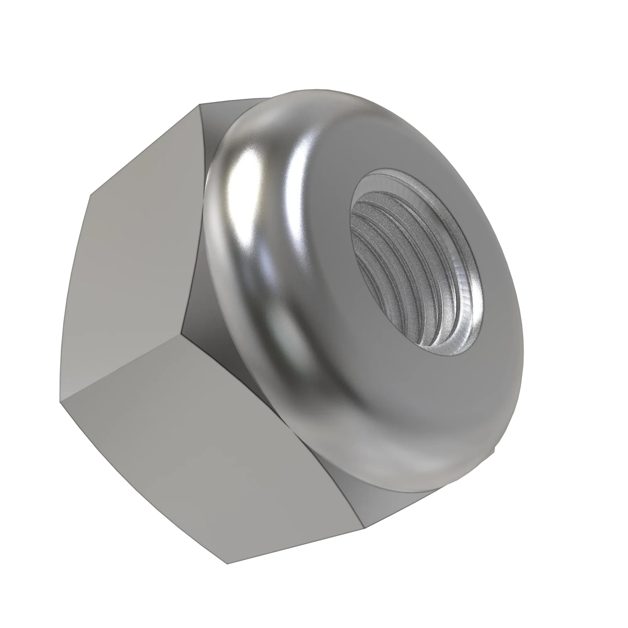 John Deere Hexagonal Lock Nut, 1/4" - KK75526