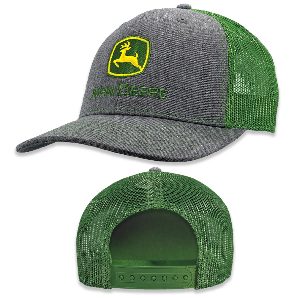 Gray and Green Mesh Hat