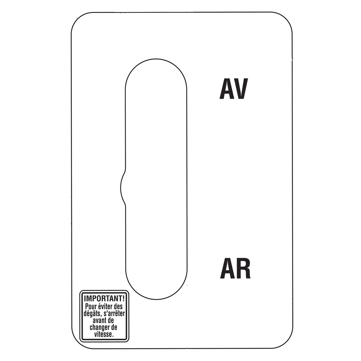 Label, Shift Gate F-R French