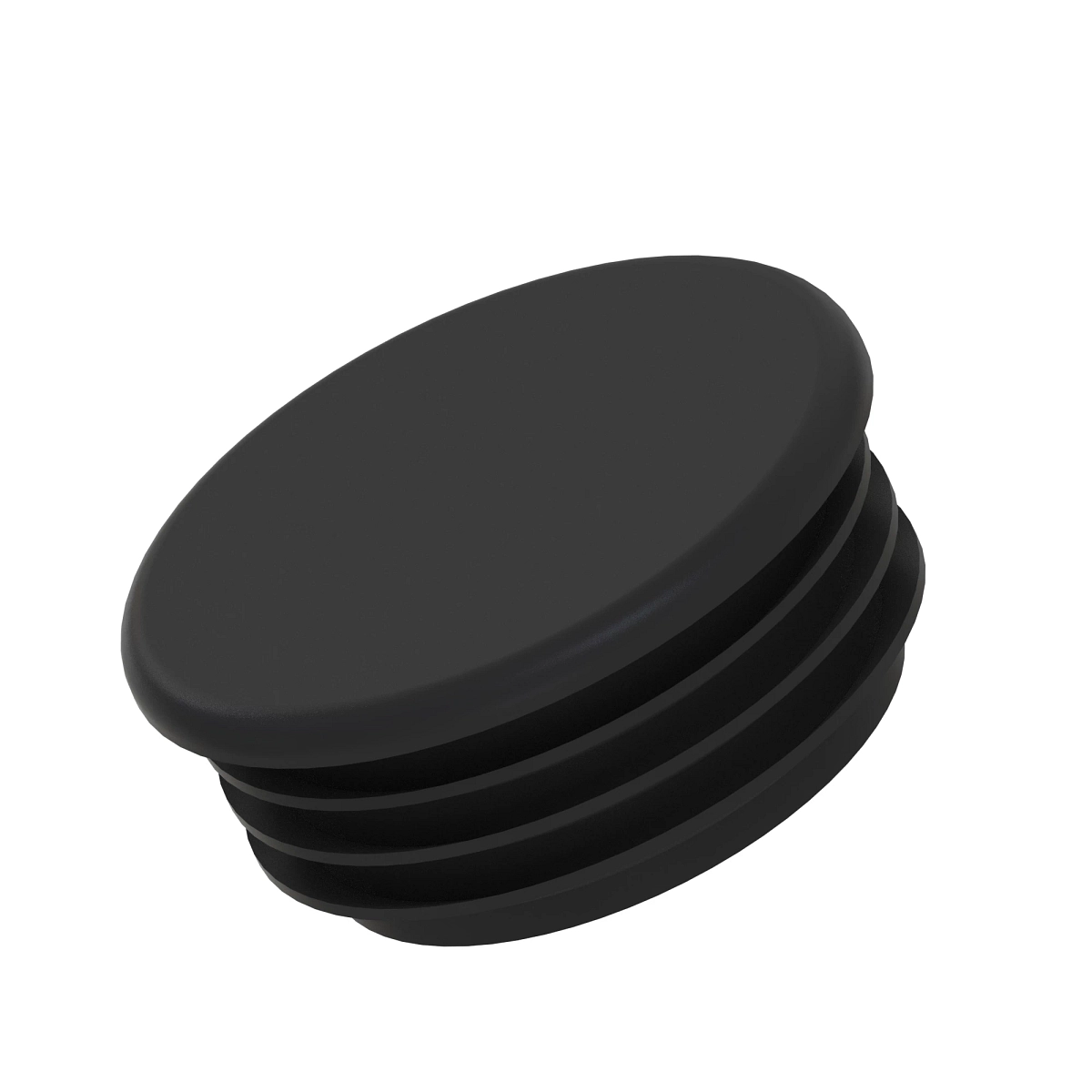 Plug, Caplugs Plug, 1 5/8"RD, Blk Pol